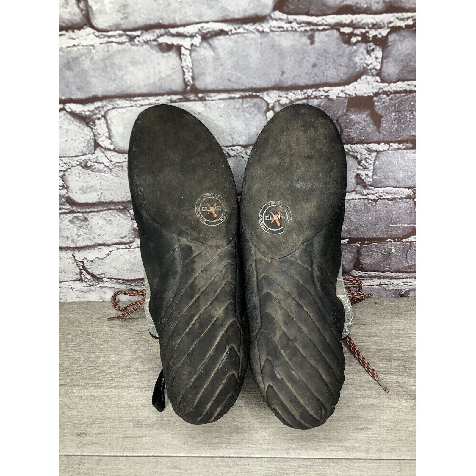 Other Climb X Grey Synthetic Orange Lace Black Climbing Shoes Men Size US 11 / EU 44 - 7 Thumbnail