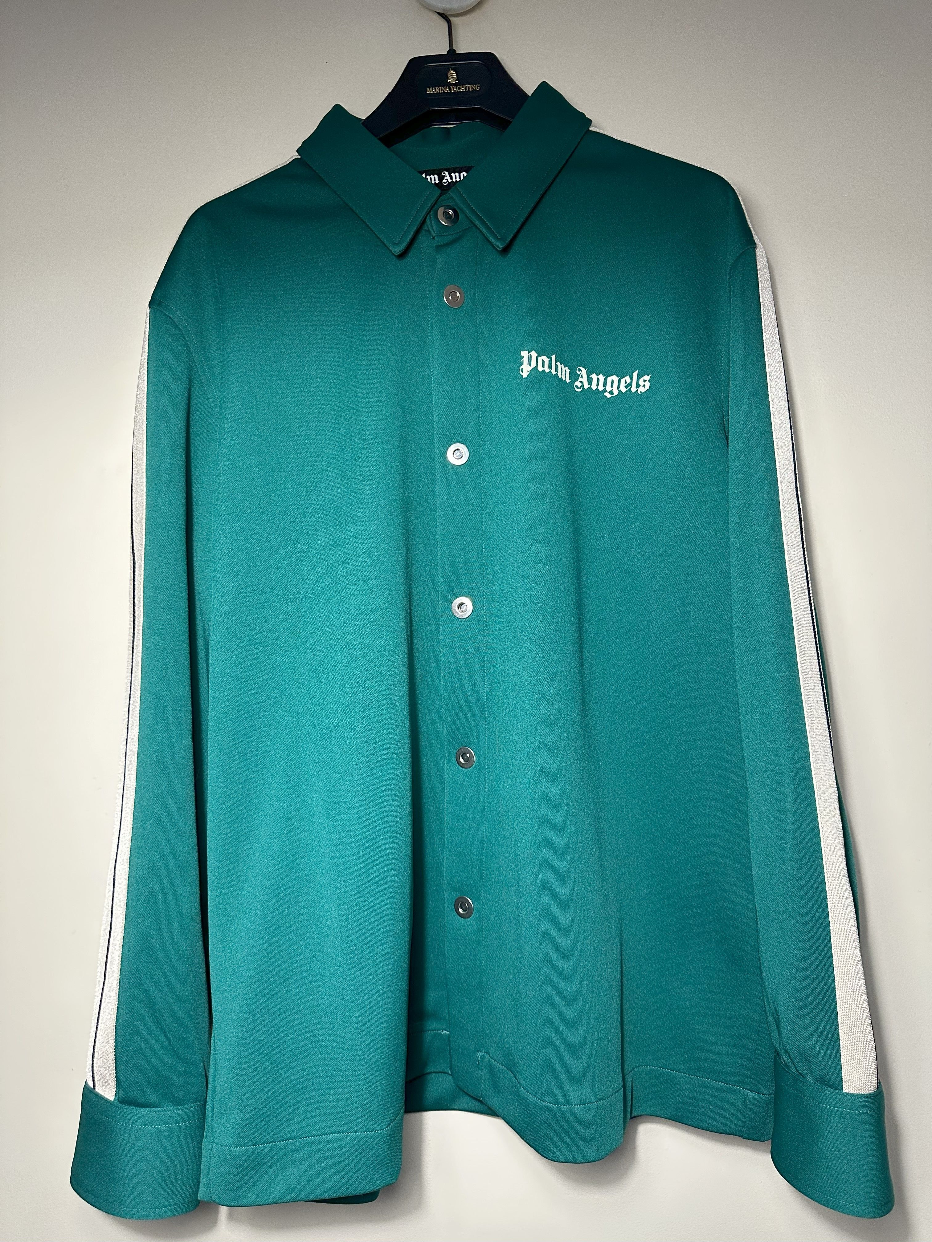 Palm Angels Palm Angels Green Track Shirt | Grailed