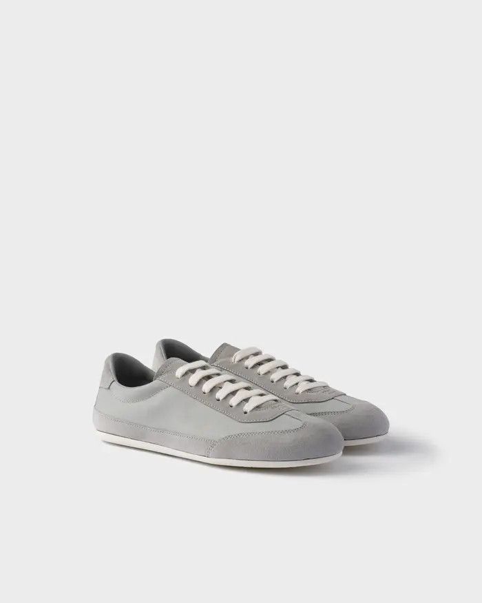 o1mt1gz0226 Suede And Fabric Sneakers in Grey