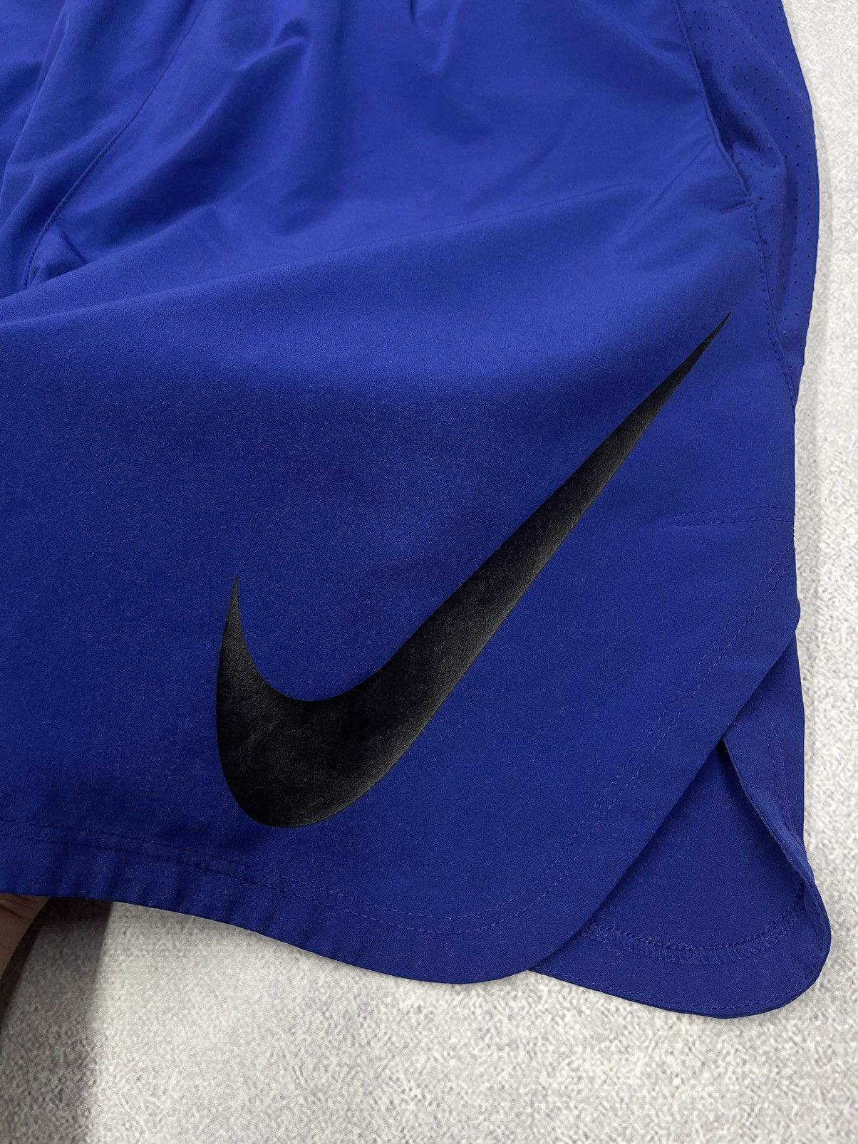 Nike × Nike ACG Mens Nike Dri Fit Blue Shorts Big Logo Swoosh Y2K ACG TN Size US 34 / EU 50 - 4 Thumbnail
