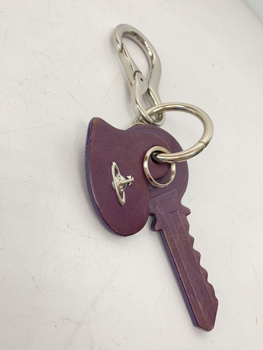 Vivienne Westwood Heart Orb Leather Keyring Size ONE SIZE - 2 Thumbnail