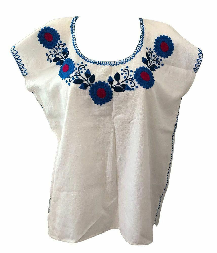 Designer Used White Hand Made Bluse L Size L / US 10 / IT 46 - 1 Thumbnail