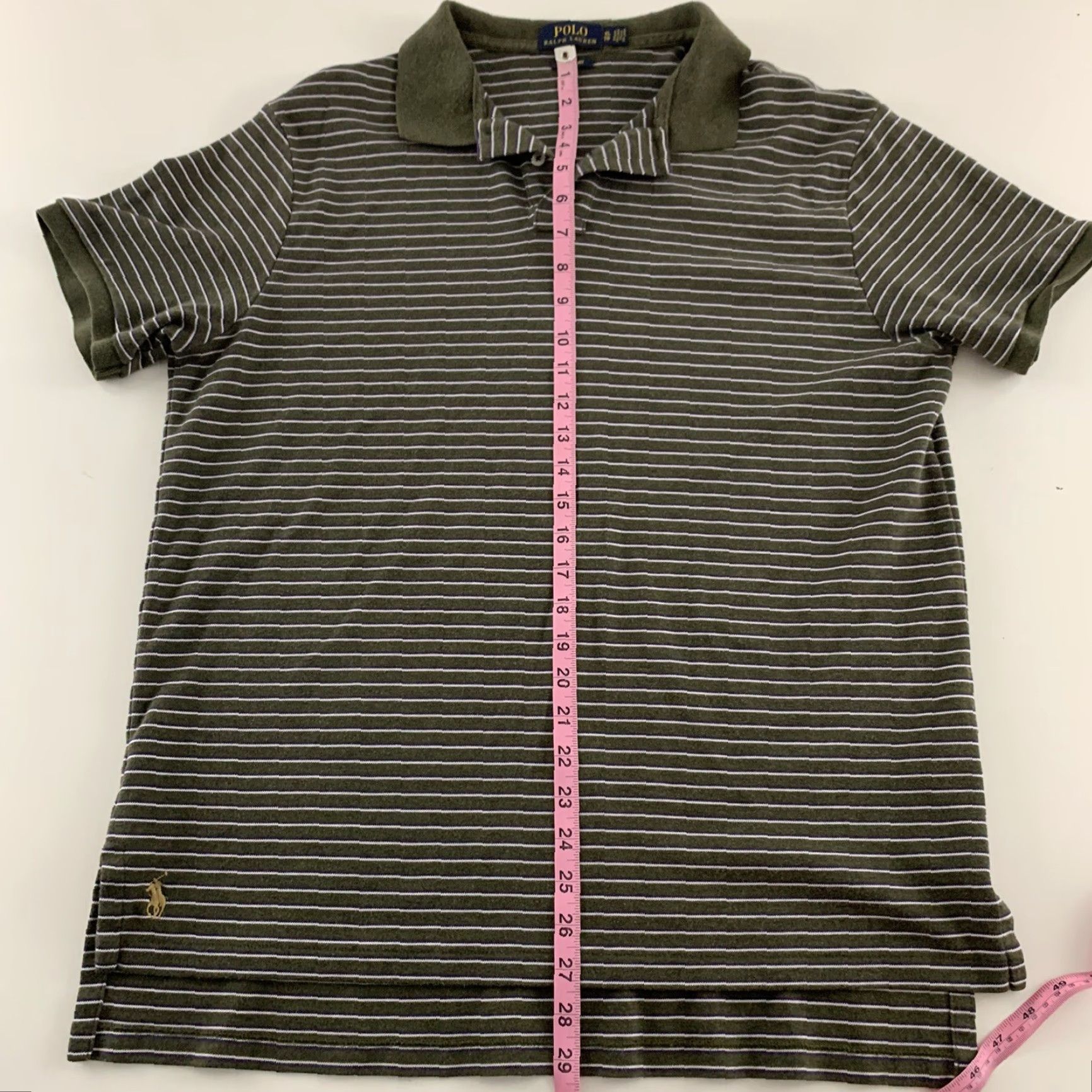 Polo Ralph Lauren Polo Ralph Lauren Short Sleeve Polo Shirt XL Green Striped Mens Size US XL / EU 56 / 4 - 6 Thumbnail