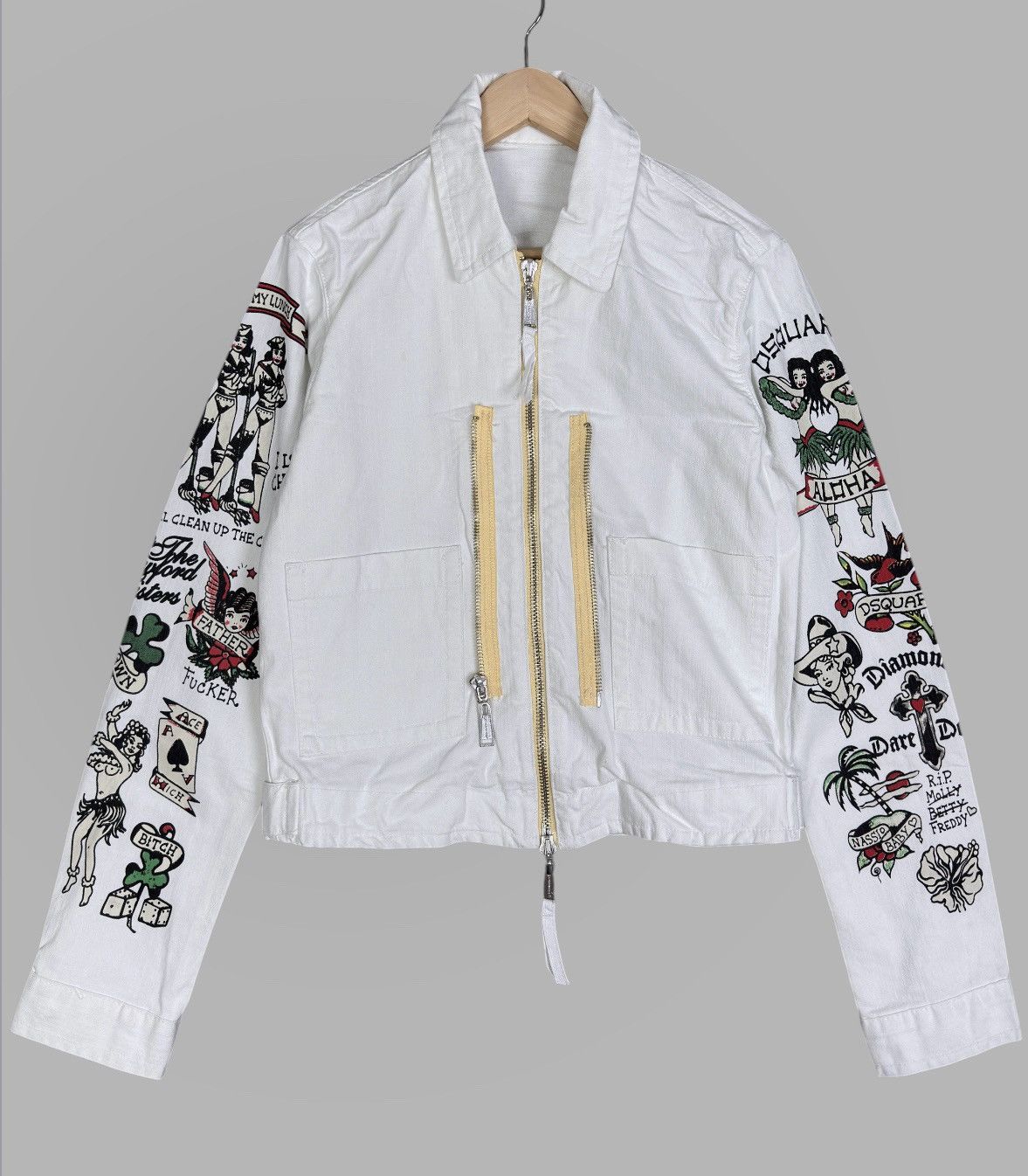 Dsquared2 SS 2005 Dsquared2 3 in 1 Tattoo Denim Jacket. Size US M / EU 48-50 / 2 - 12 Thumbnail