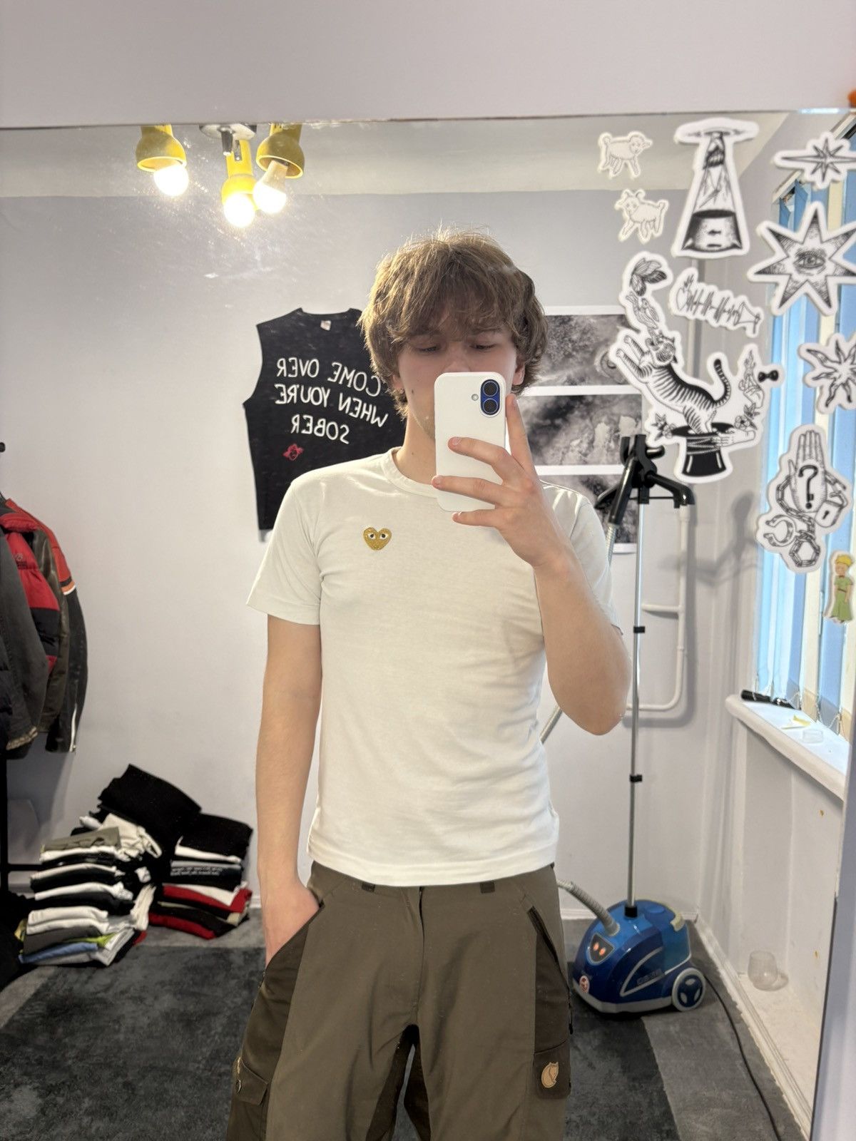 Comme des Garcons Comme Des Garcons PLAY White Tee Size US S / EU 44-46 / 1 - 9 Thumbnail