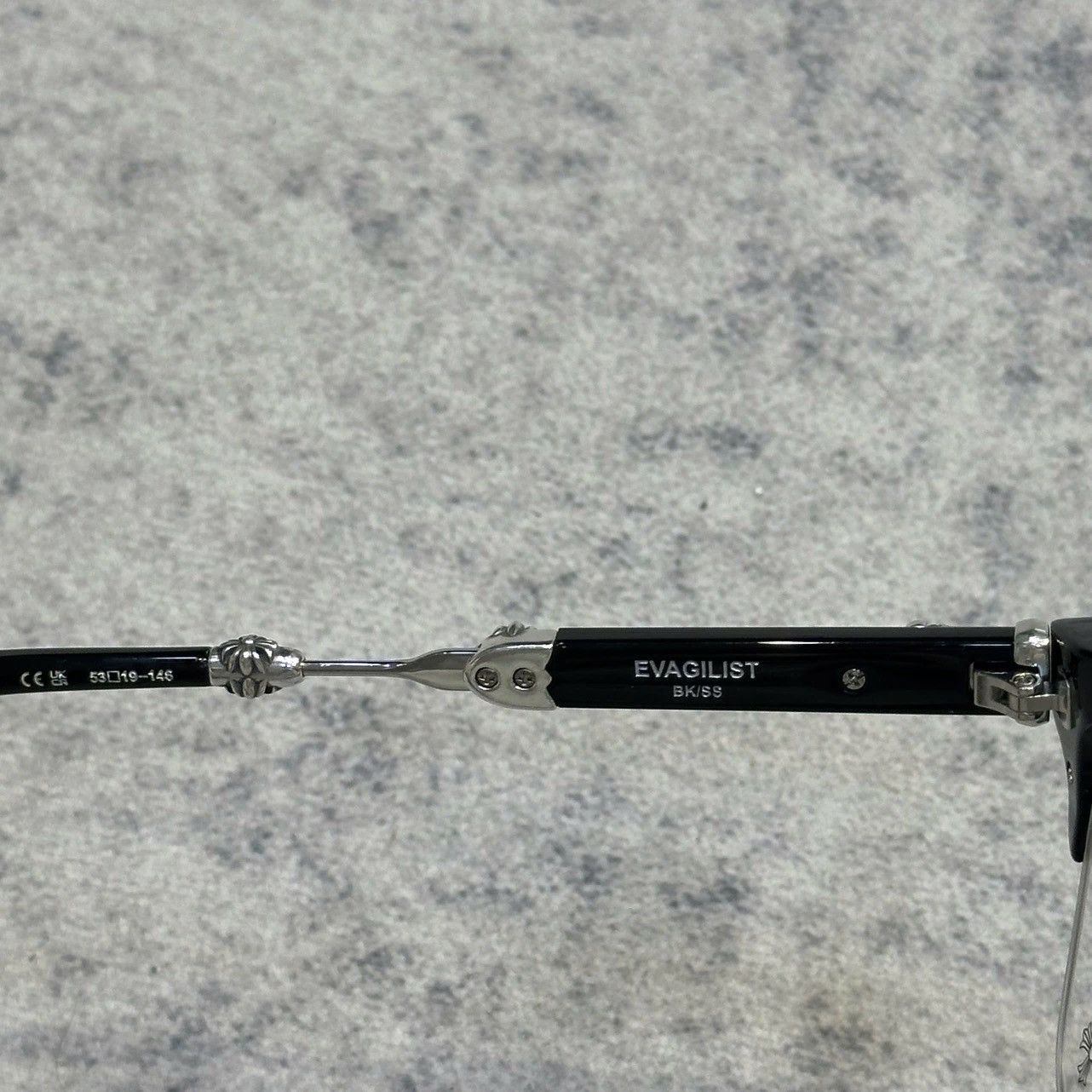 Chrome Hearts CHROME HEARTS EVAGILIST BLACK/SHINY SILVER Size ONE SIZE - 6 Thumbnail
