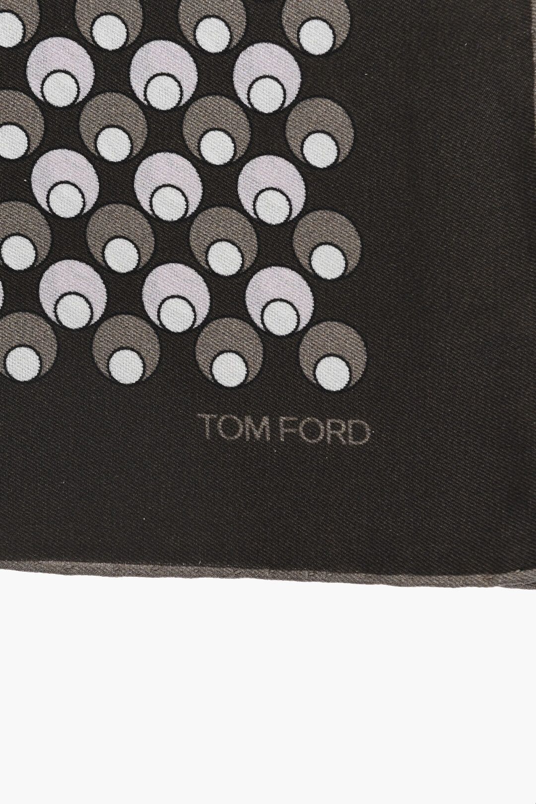 Tom Ford og1mm0426 Size: OS / Printed Silk Scarf Brown & Multicolor Size ONE SIZE - 2 Thumbnail