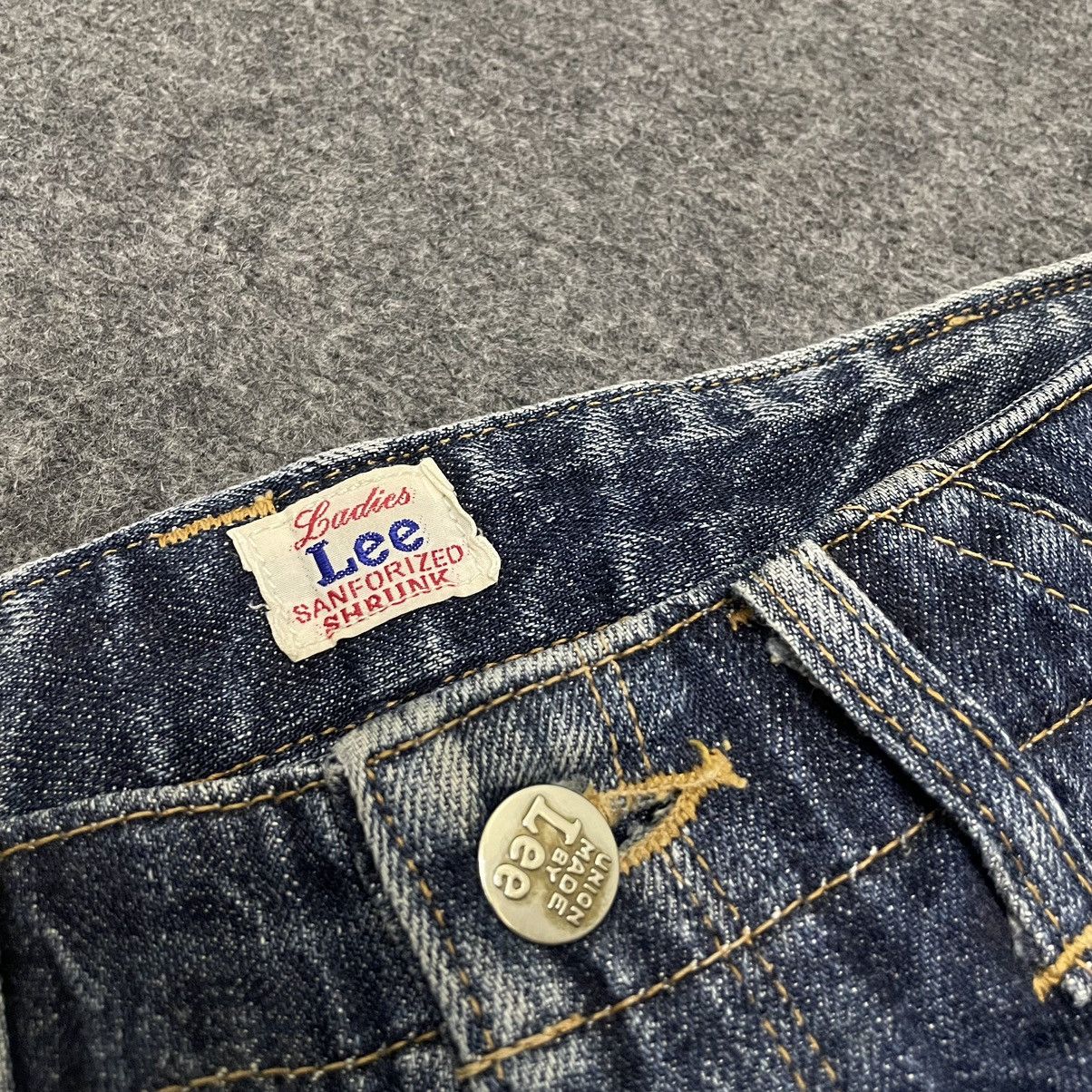 Lee × Vintage Vintage Union Made by Lee Crazy Fades Flare Jeans Size US 29 - 5 Thumbnail