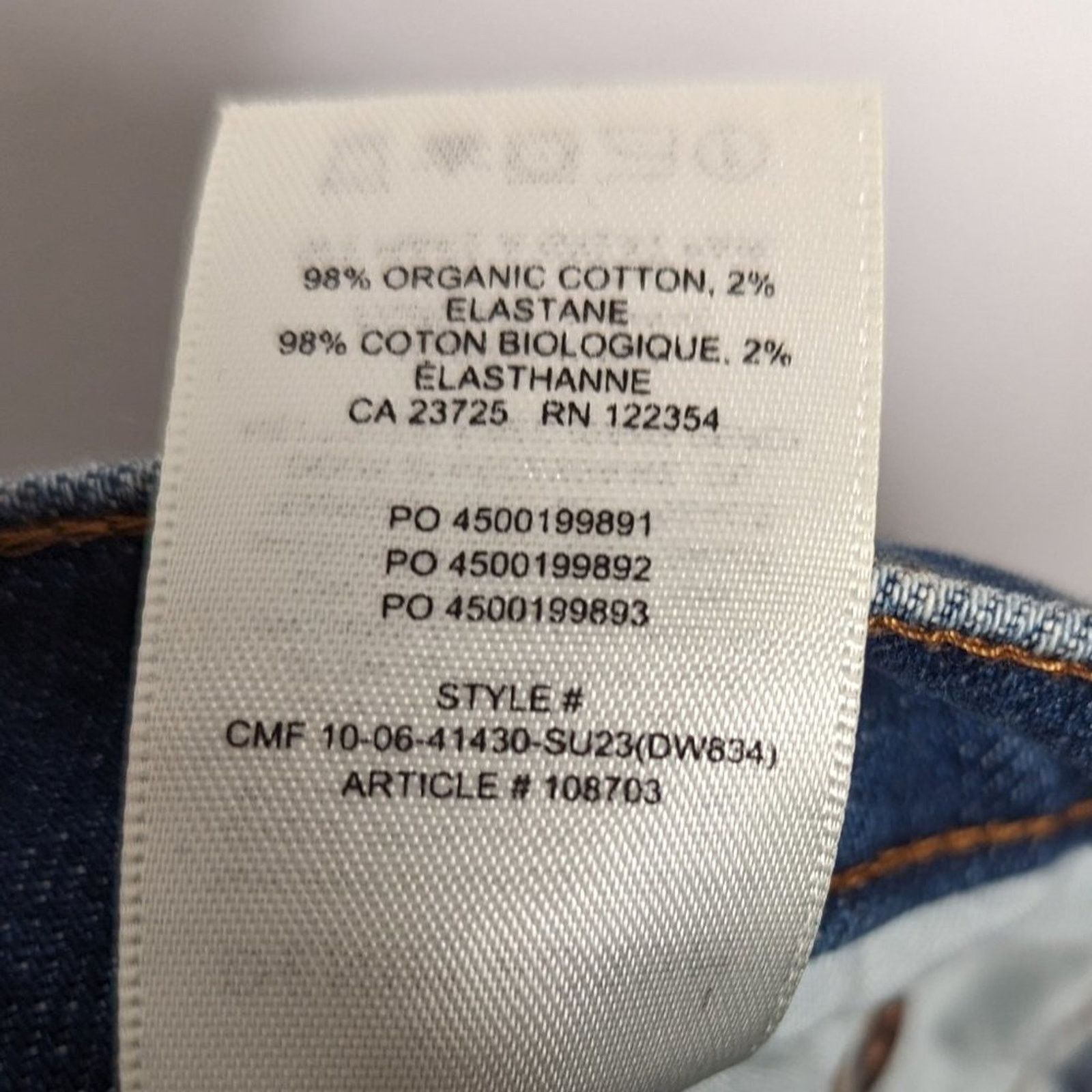 Aritzia Denim Forum Medium Wash The Arlo Hi-Rise Seam Jean Size 30 Size 30" / US 8 / IT 44 - 8 Thumbnail
