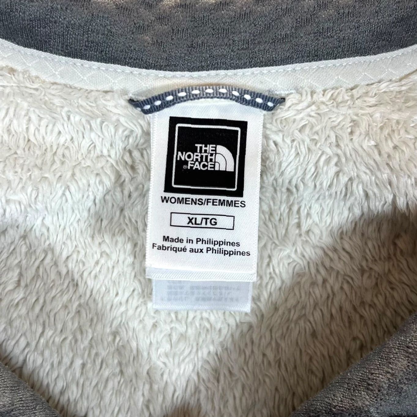 The North Face The North Face Classic Soft Touch Cream 1/4 Zip Fleece Pullover Sweatshirt Top Womens XL Size XL / US 12-14 / IT 48-50 - 4 Thumbnail