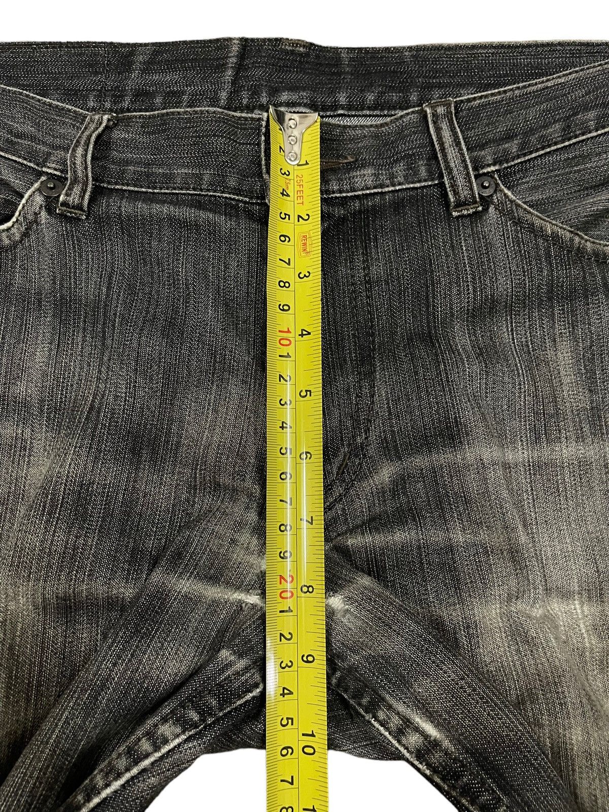 JNCO Vintage Japanese Brand Faded Wash Style Distressed Jeans Size US 33 - 13 Thumbnail