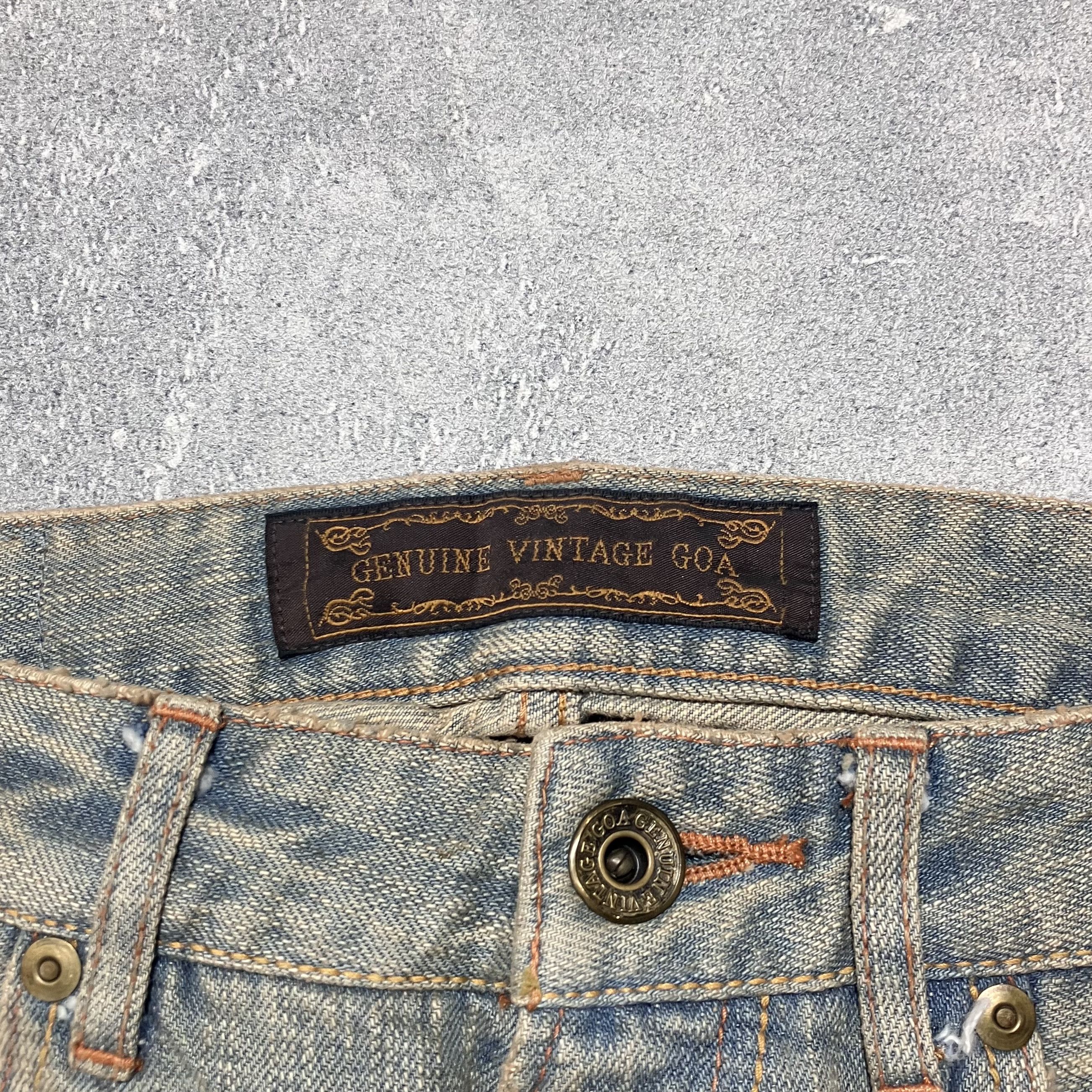 GOA GOA distressed mudwash heavy-weight selvedge denim Size US 30 / EU 46 - 5 Thumbnail