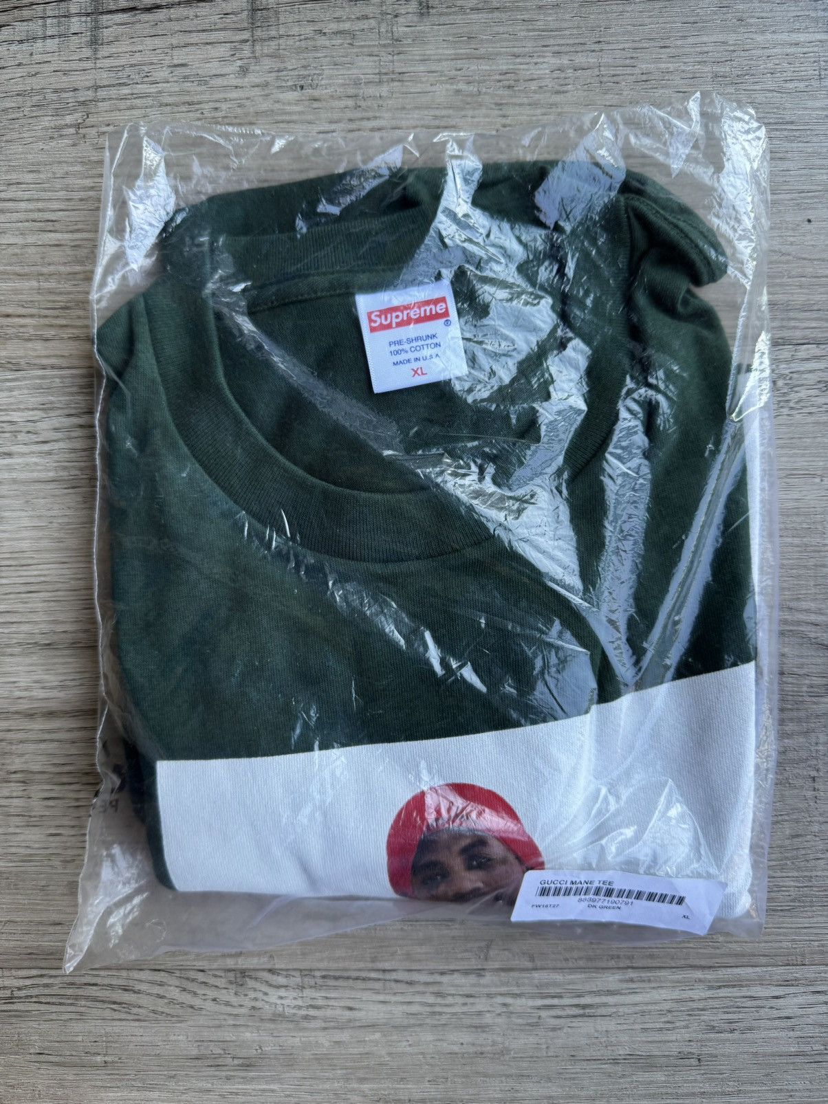 Supreme Supreme Gucci Mane T Shirt Green 1017 FW16 Size US XL / EU 56 / 4 - 4 Thumbnail