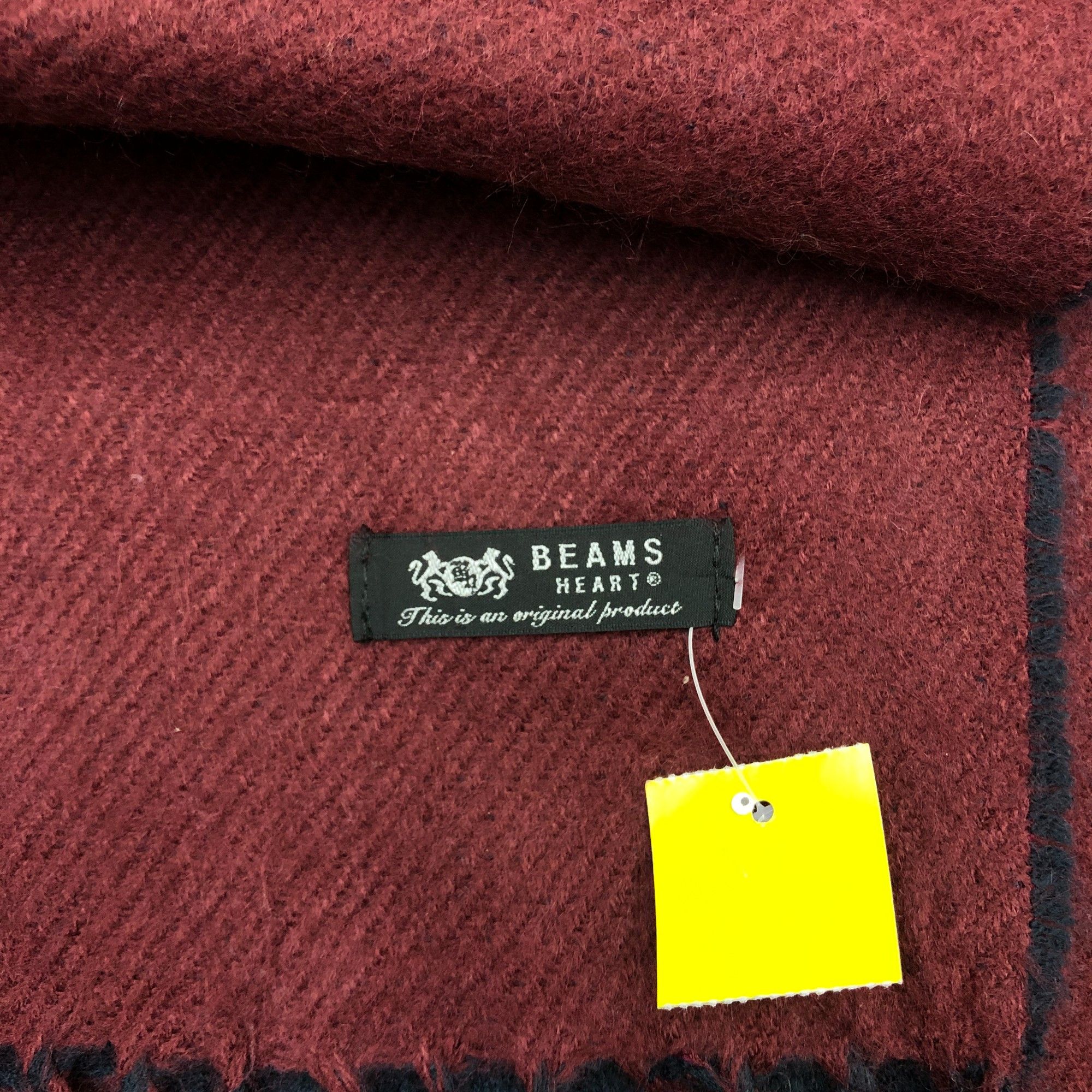 Beams Plus Vintage 90s Beams Scarf Muffler Wool Winter Fringe Scarves Size ONE SIZE - 4 Thumbnail