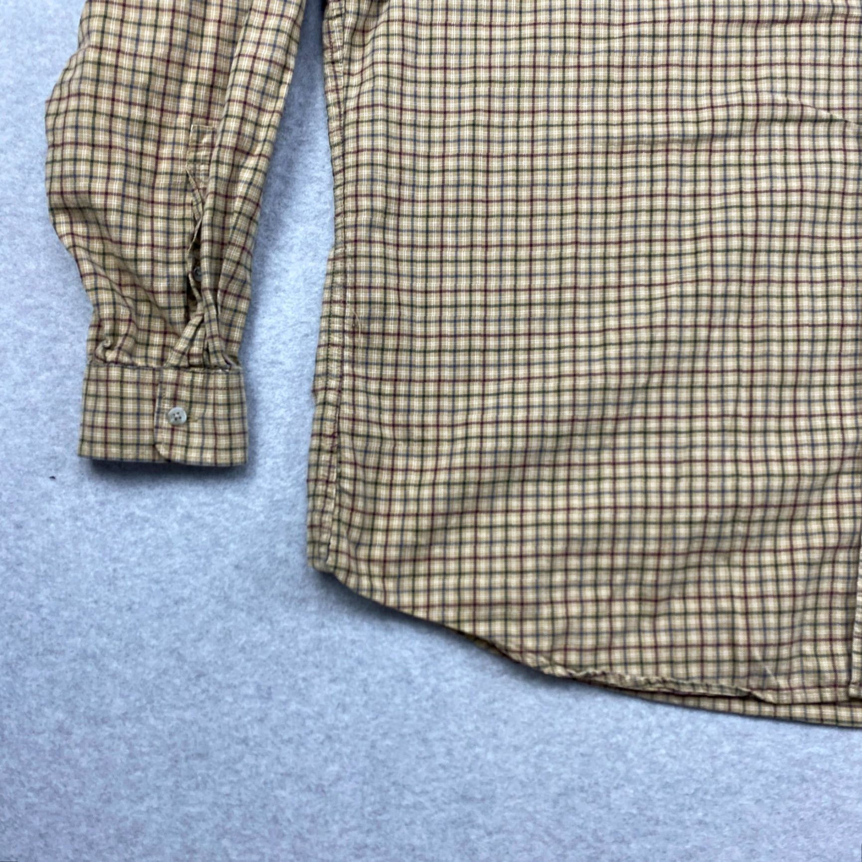 Eddie Bauer VINTAGE? Eddie Bauer Button-Down Flannel Shirt Mens 2XL Beige Check Relaxed Long Sleeve Size US XXL / EU 58 / 5 - 3 Thumbnail
