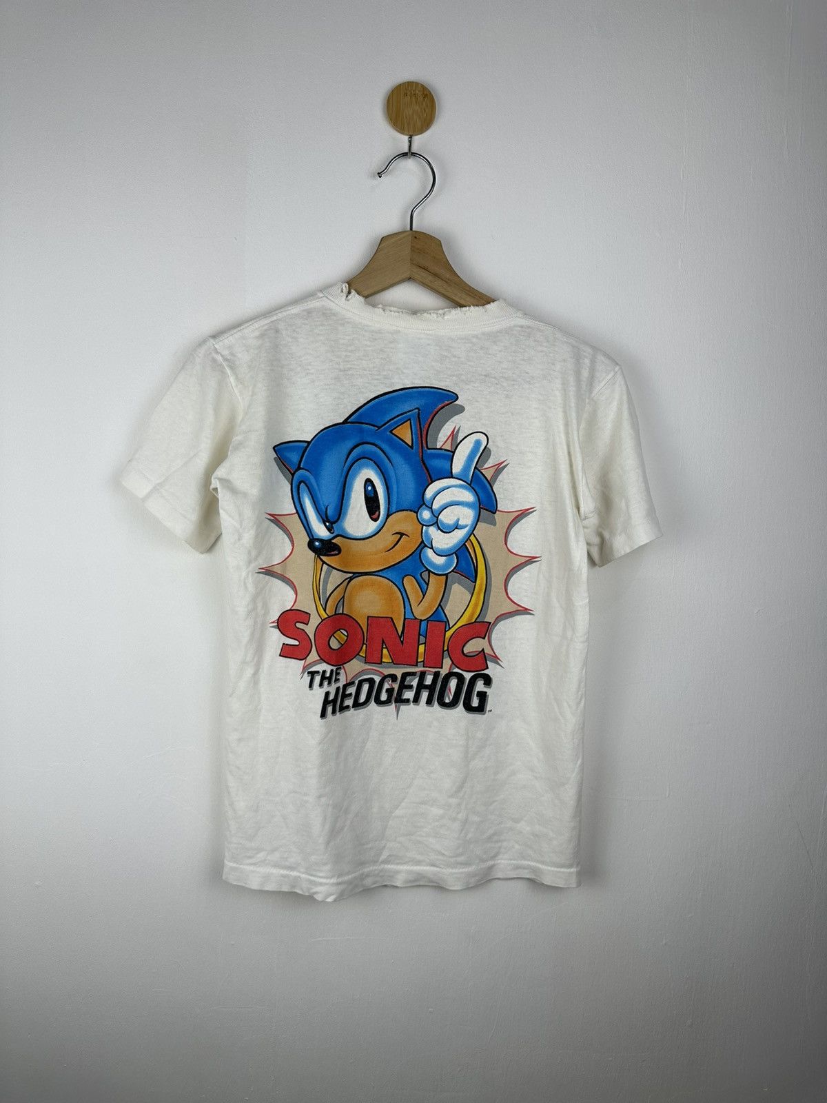 Cartoon Network × Playstation × Vintage Vintage 90s Sonic The Hedgehog Sega Tee Size US XS / EU 42 / 0 - 2 Thumbnail