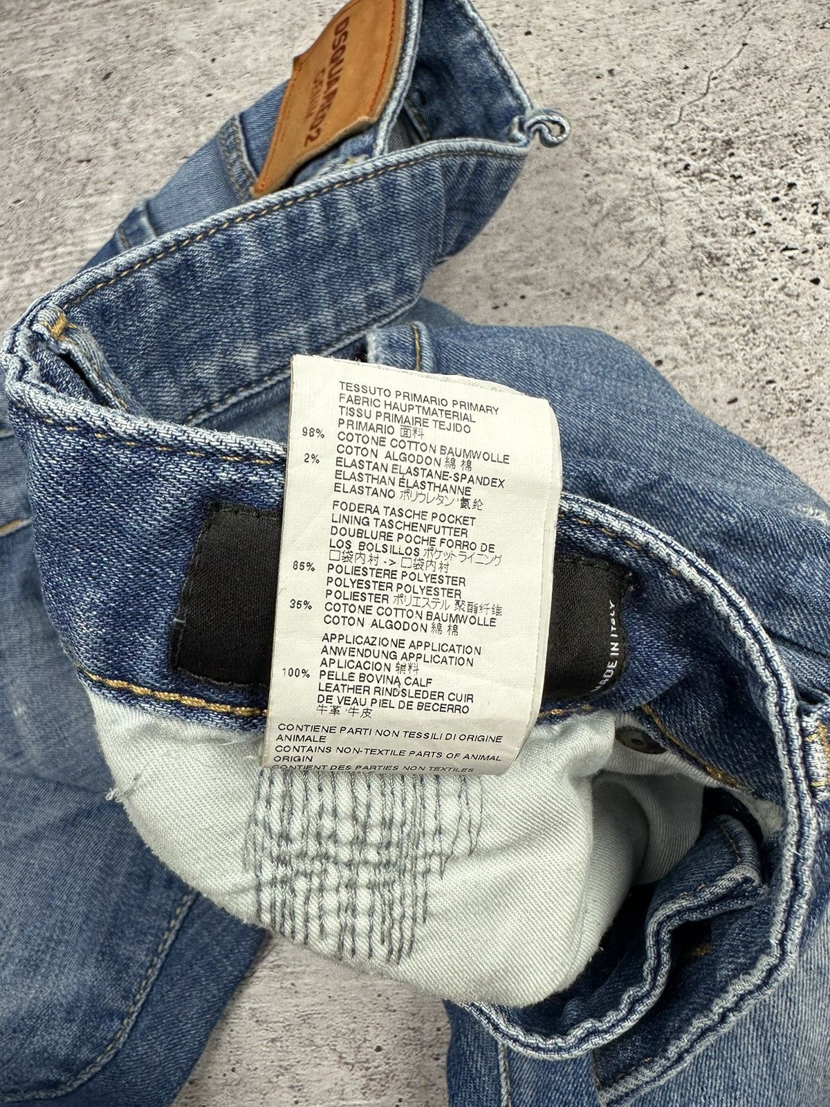 Dsquared2 Dsquared2 Cool Guy Distressed Denim Jeans Pants (A035) Size US 34 / EU 50 - 12 Thumbnail