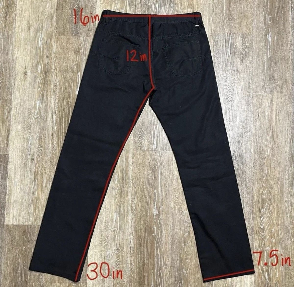 Hedi Slimane Dior Homme SS 2005 BECK/UNTITLED Black Whiskered Pants Size US 31 - 2 Thumbnail