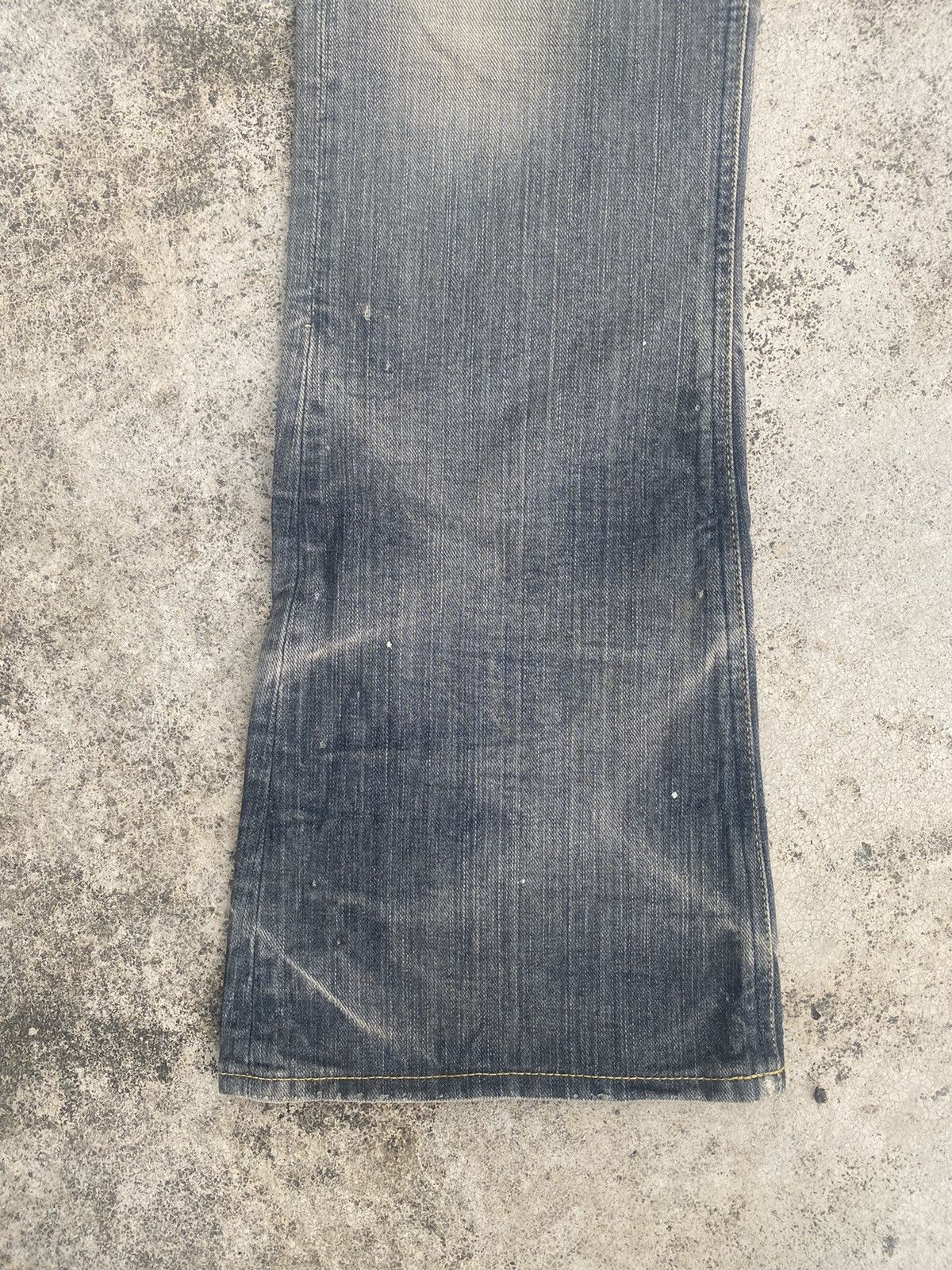 If Six Was Nine × Lee Flare Jeans Lee Distress Patchwork Clawmark Mud Bootcut Size US 32 / EU 48 - 4 Thumbnail