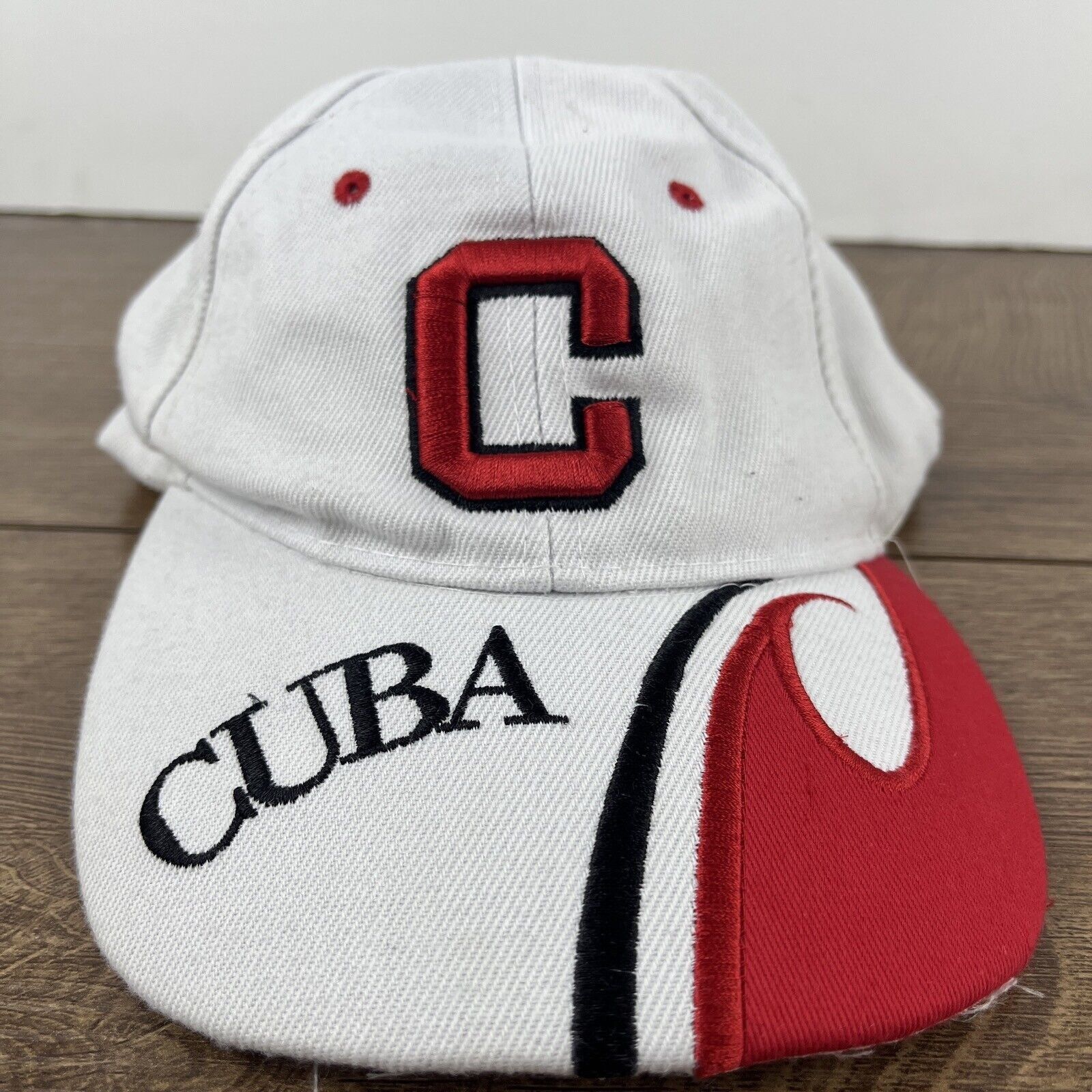 Other Cuba Hat Cuba White Hat Adjustable Adult Size Hat Cap Size ONE SIZE - 4 Thumbnail