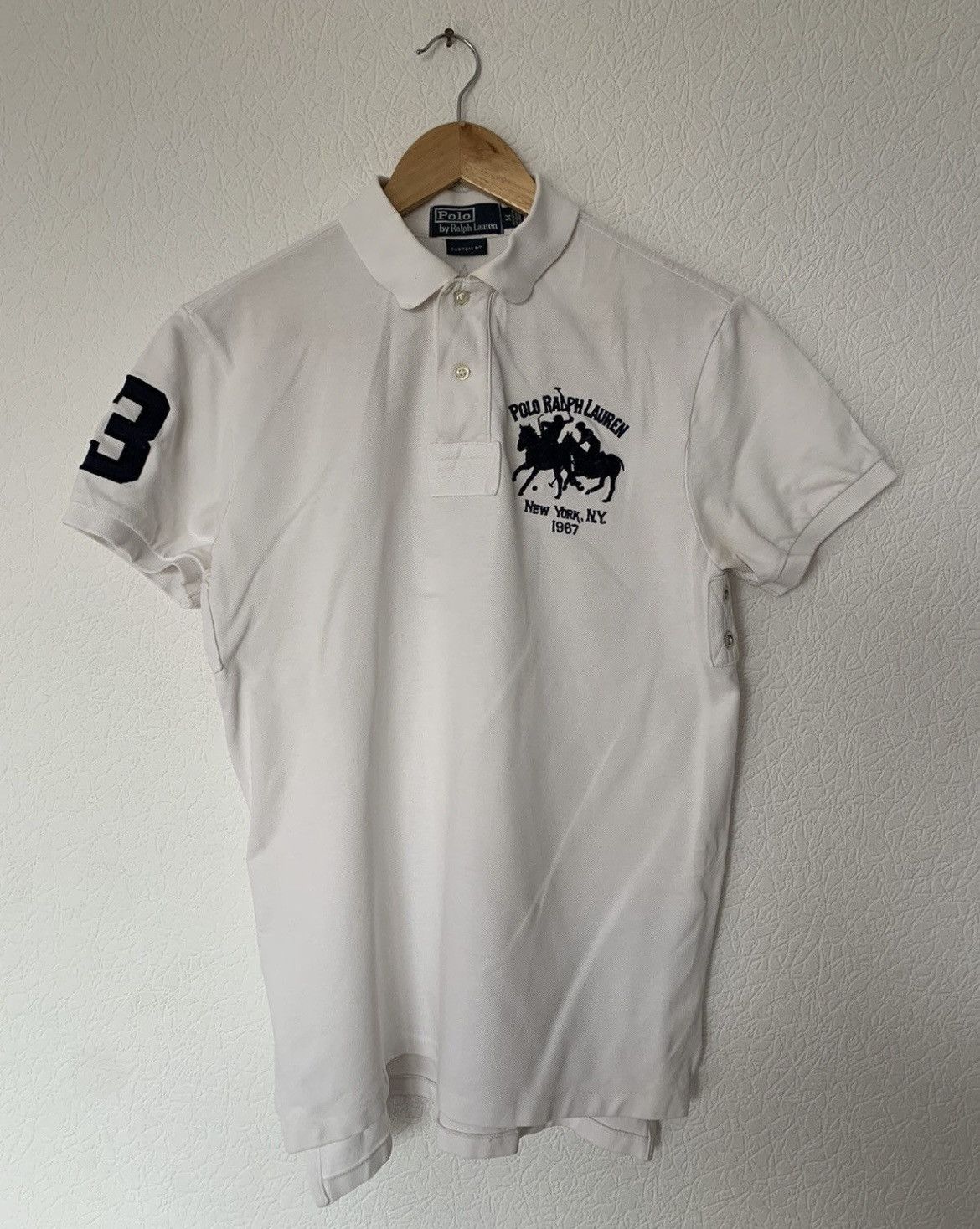 Ralph Lauren Vintage Polo Ralph Lauren Rugby Racing Tee shirt Y2K style Size US S / EU 44-46 / 1 - 1 Thumbnail