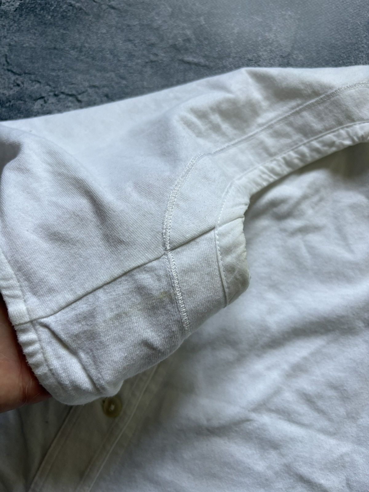 Dries Van Noten Vintage Dries Van Noten Asymmetric Button Up White Tank Top Size L / US 10 / IT 46 - 11 Thumbnail
