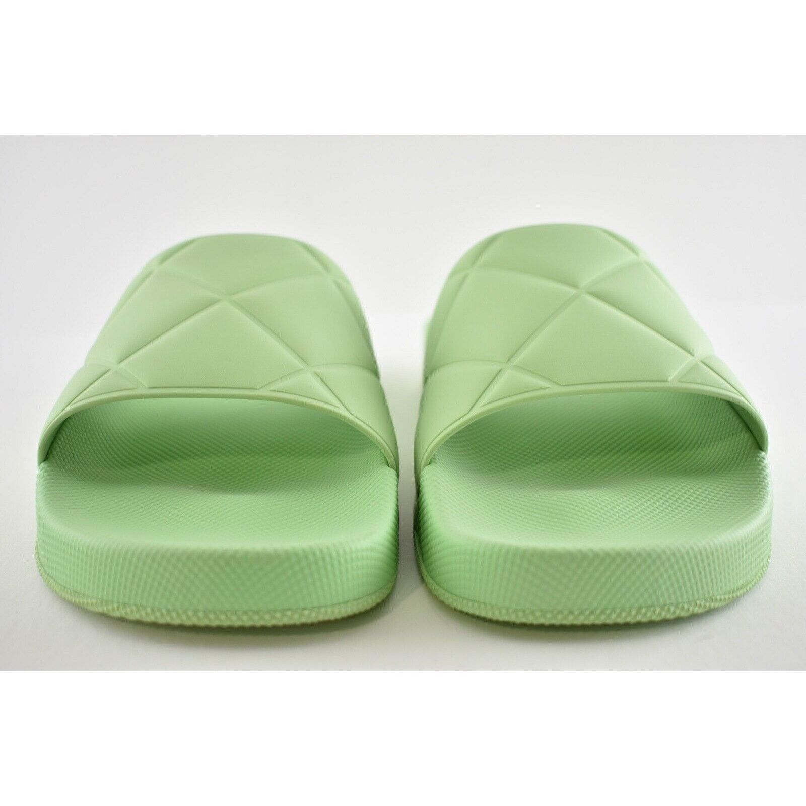 Bottega Veneta Bottega Veneta Slider Pistachio Green Quilted Rubber Pool Size US 8 / IT 38 - 6 Thumbnail