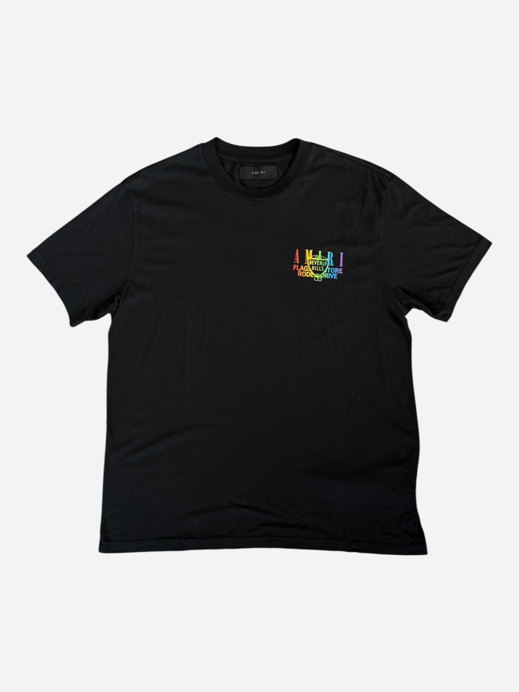 Amiri Amiri Black Rainbow Beverly Hills T-Shirt Size US XXL / EU 58 / 5 - 2 Thumbnail