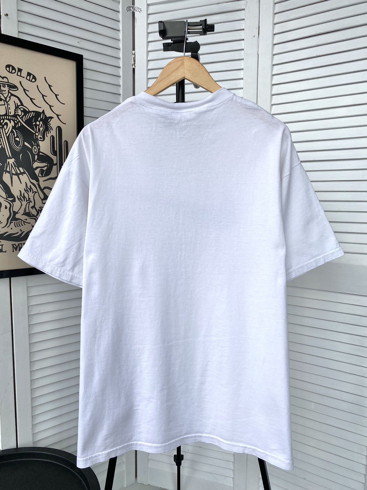 Nike × Vintage Nike Vintage Center Big Swoosh 3D Logo Baggy Tee Shirt Size US L / EU 52-54 / 3 - 9 Thumbnail