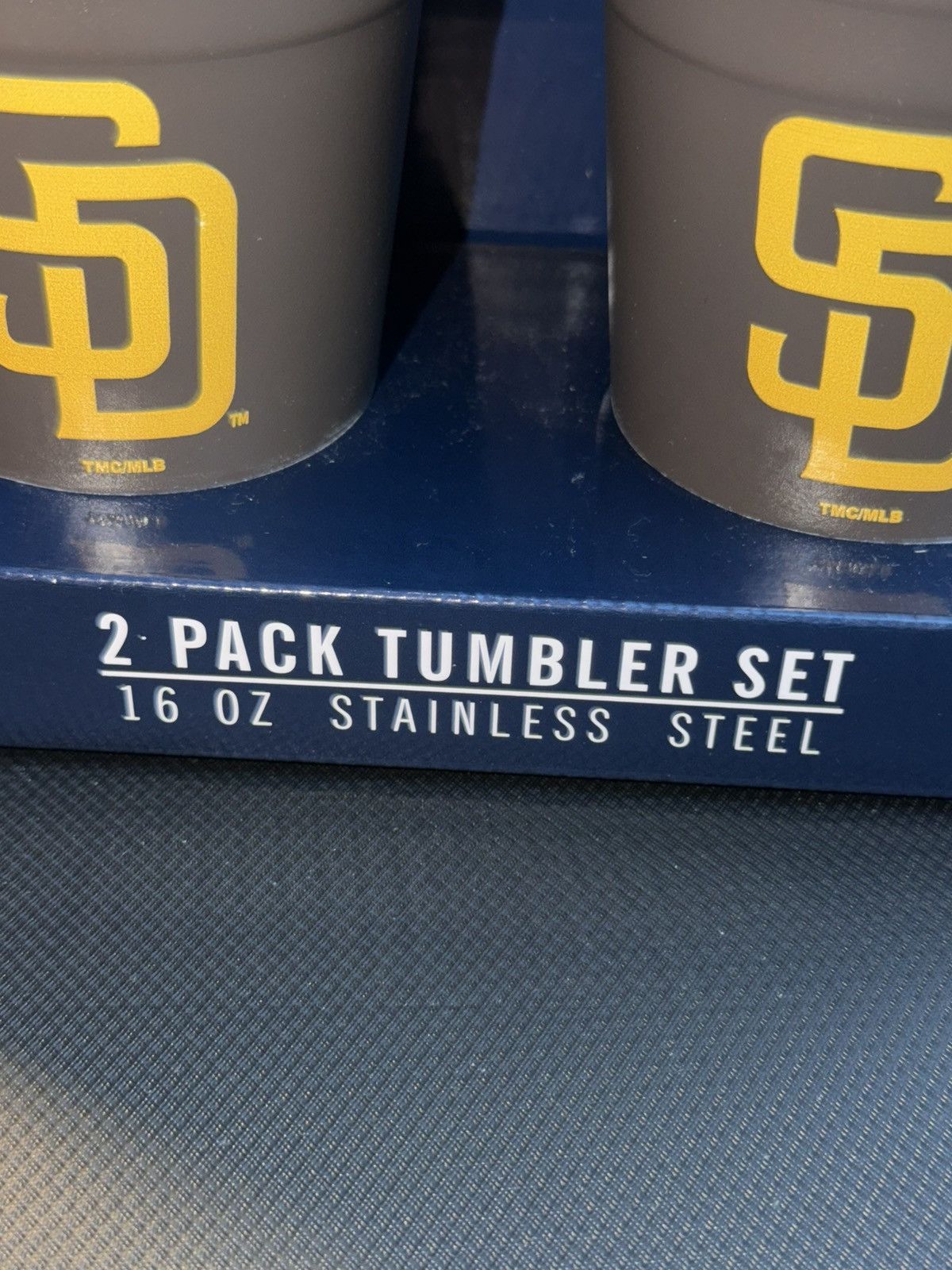 MLB MLB Baseball San Diego Padres 2 Pack 16 Oz. Tumbler Cup Set Size ONE SIZE - 3 Thumbnail