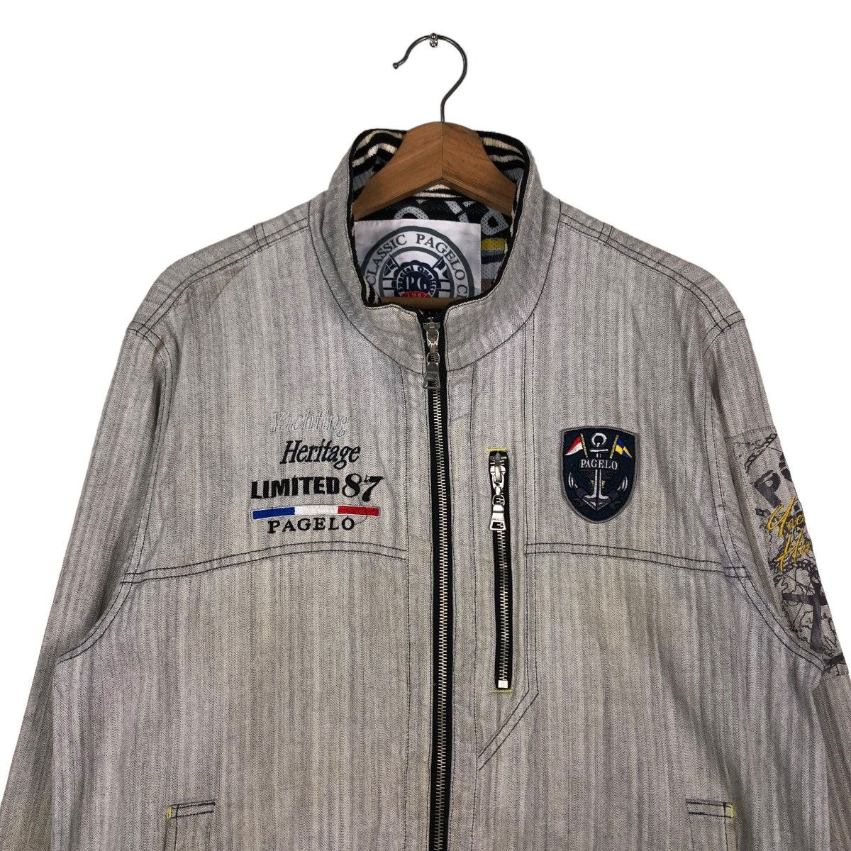 Hysteric Glamour 🔥VINTAGE BIKER JACKET PAGELO JAPAN BIG LOGO Size US L / EU 52-54 / 3 - 3 Thumbnail