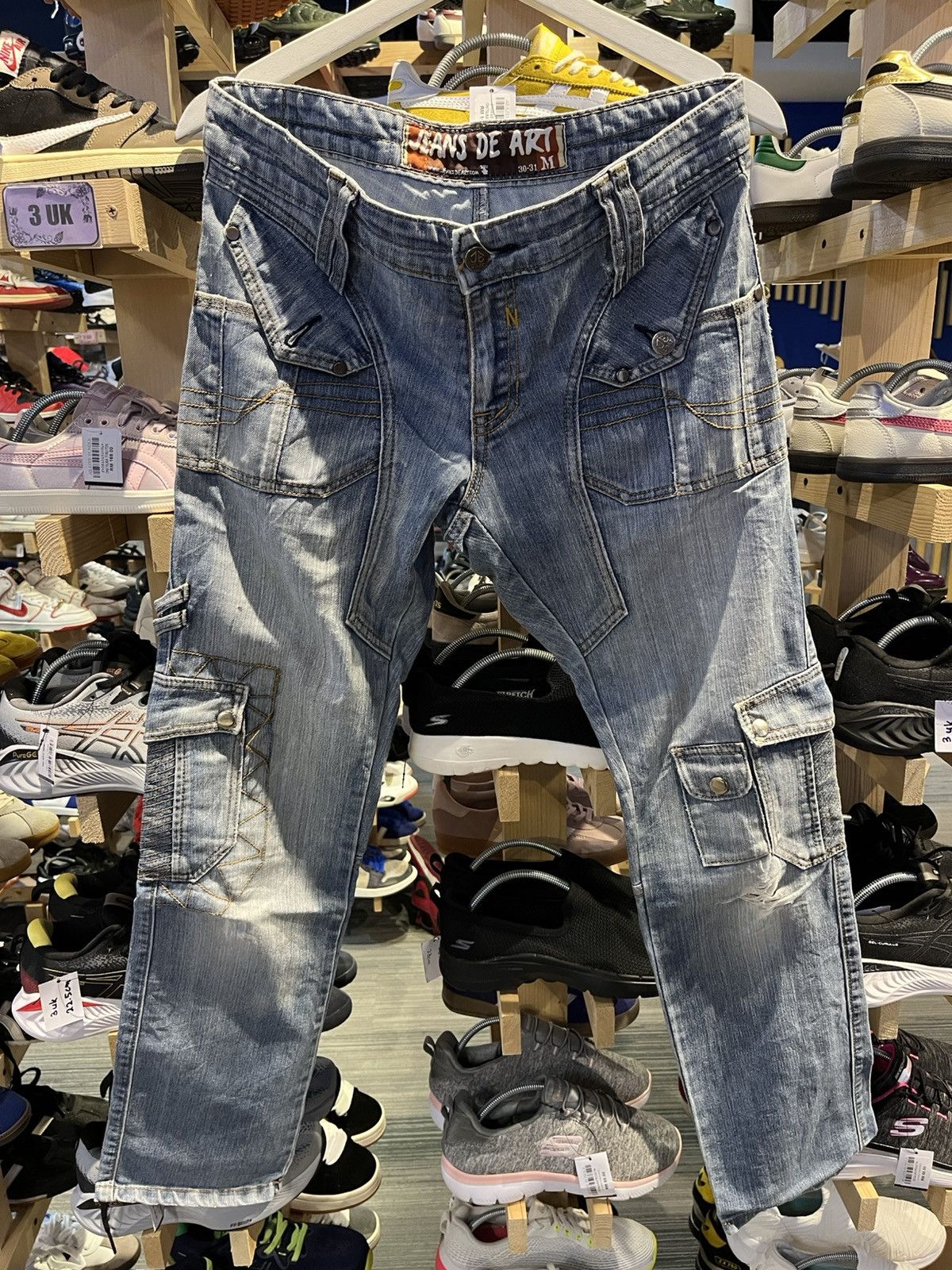 Japanese Brand × Vintage Vintage Jeans De Art Distressed Multi Pocket Size US 31 - 15 Thumbnail