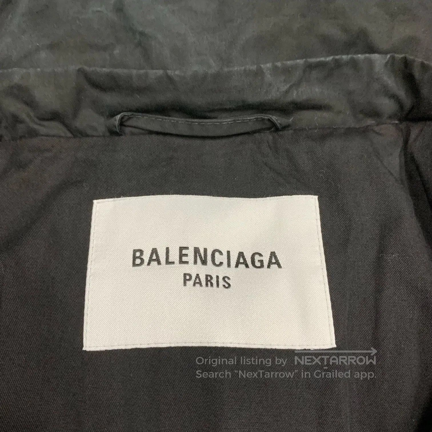 Balenciaga black logo padded coat by Balenciaga. Size US M / EU 48-50 / 2 - 6 Thumbnail