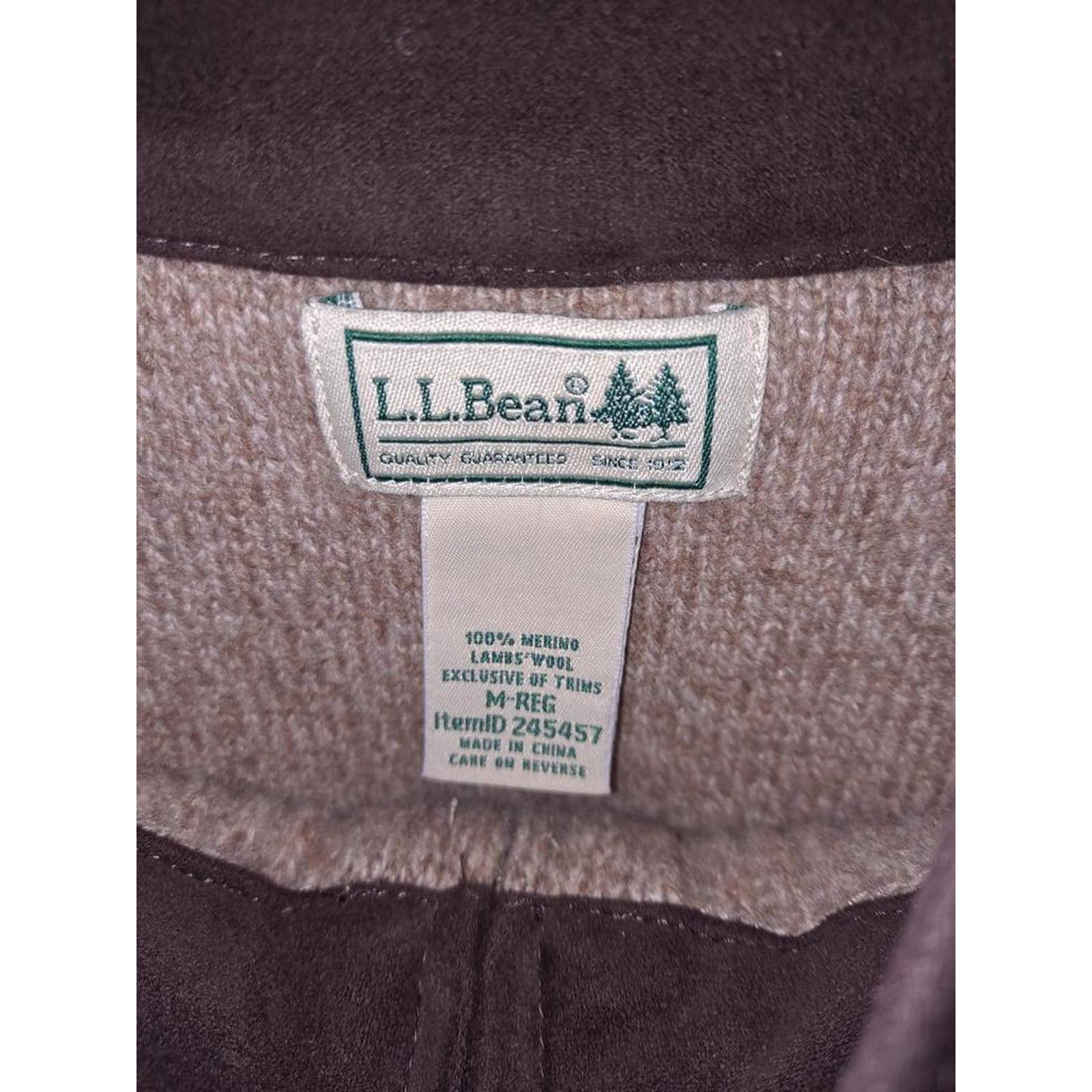 L.L. Bean L.L. Bean‎ Merino Lambs Wool Tan Full Zip Vest Size Medium Size US M / EU 48-50 / 2 - 4 Thumbnail