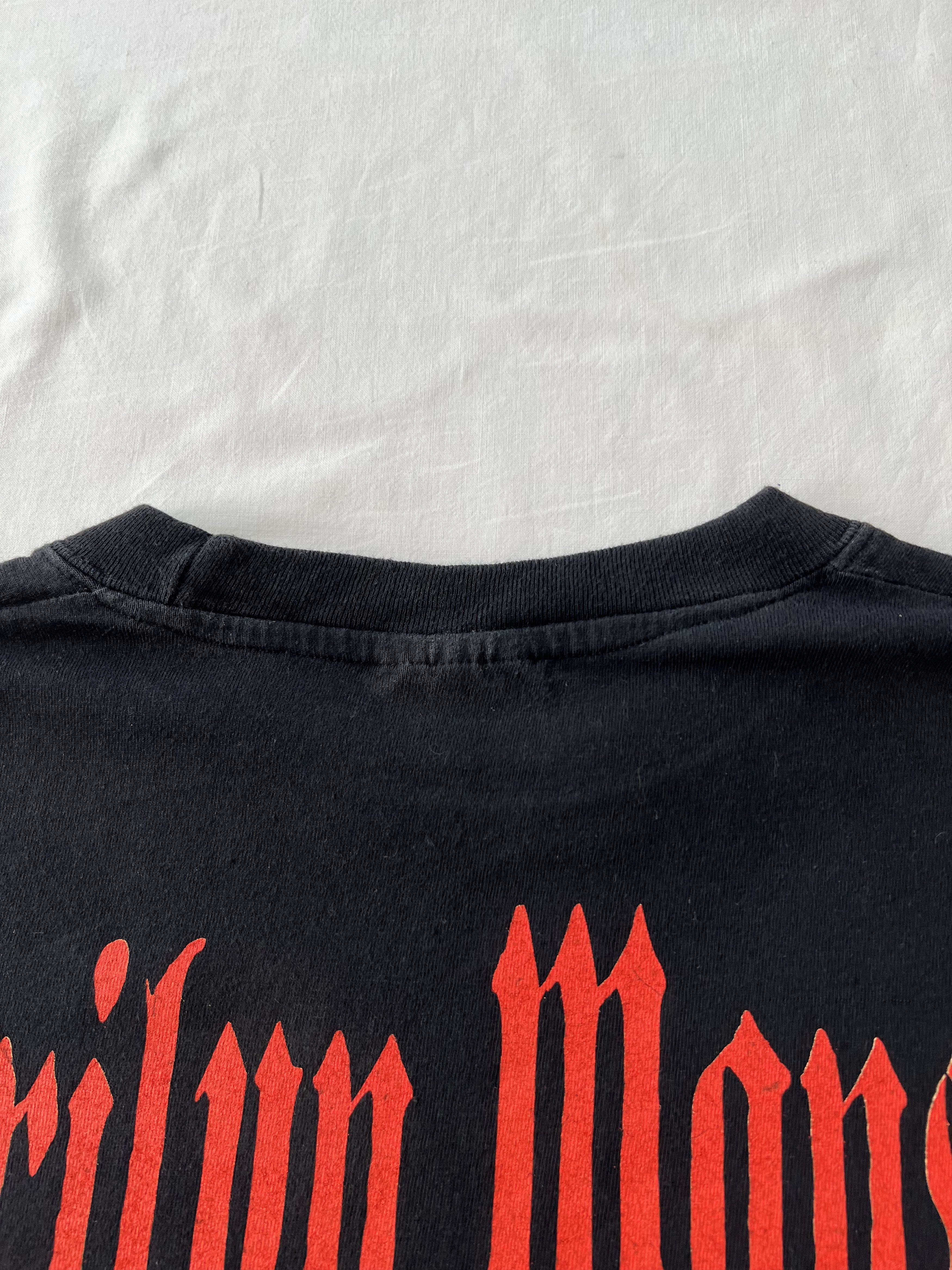 Band Tees Vintage 90s Marilyn Manson Rock Band Black T-shirt Size US L / EU 52-54 / 3 - 18 Thumbnail