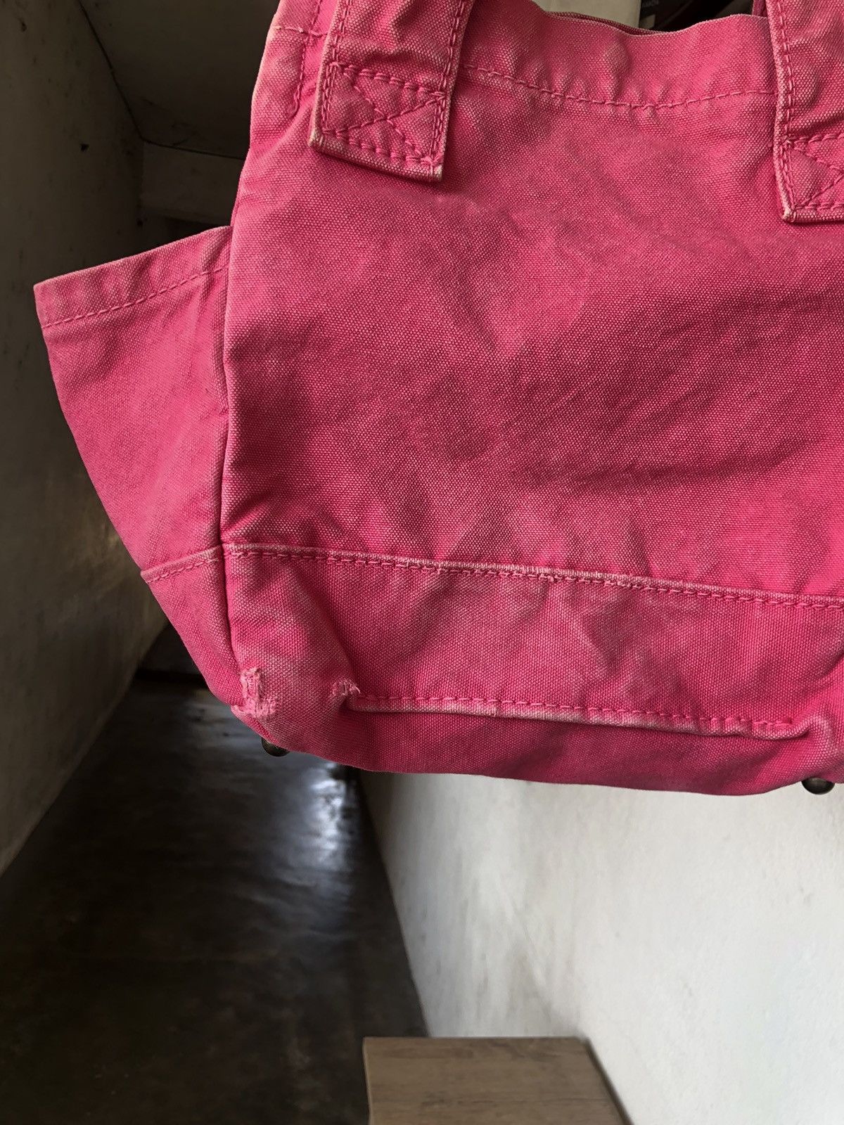Kapital Vintage Kapital Hard Canvas Distressed Tote Bag Size ONE SIZE - 16 Thumbnail