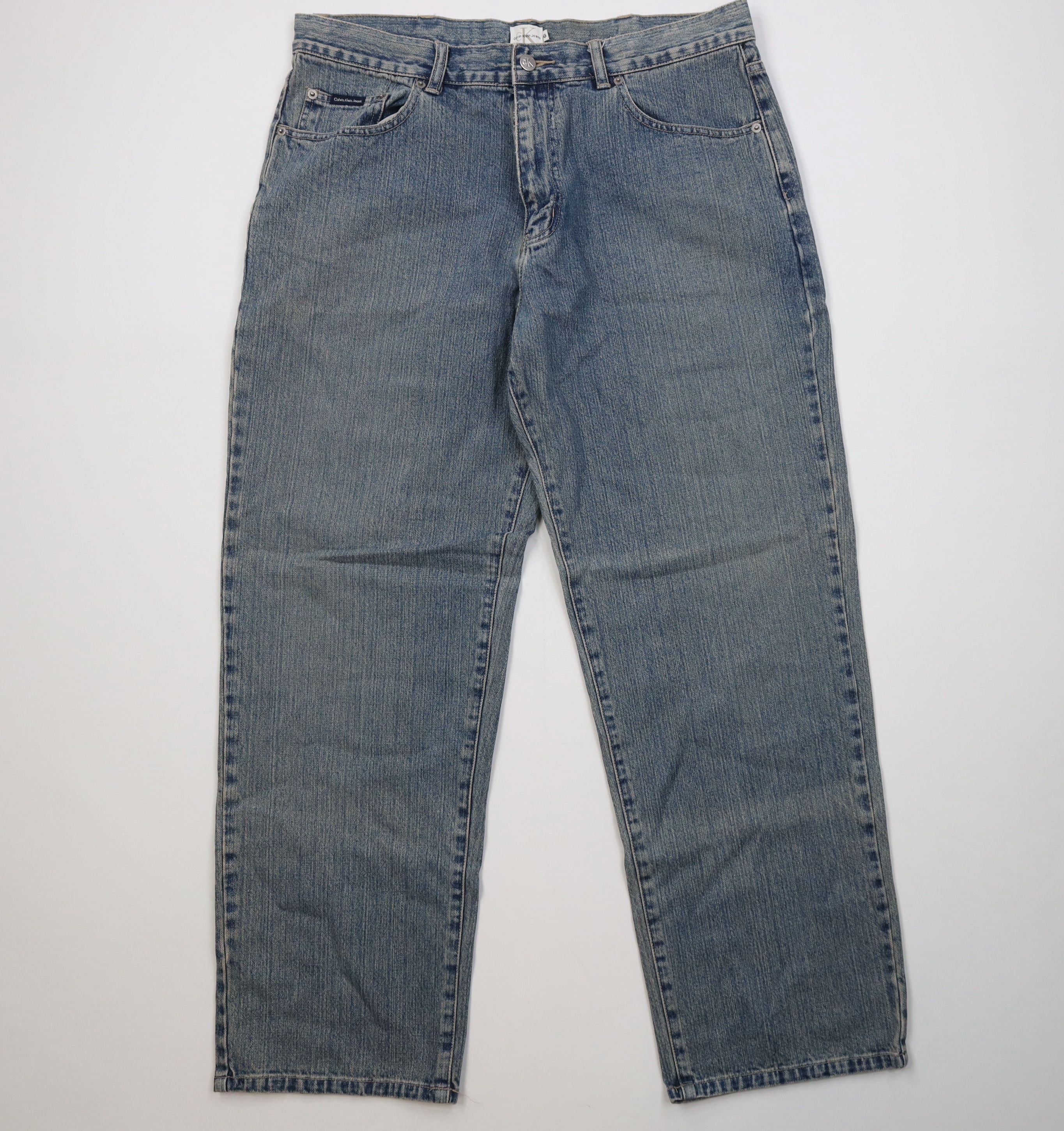 Calvin Klein × Palace CK1 BAGGY JEAN TINTED SANDSTONE INDIGO | Grailed