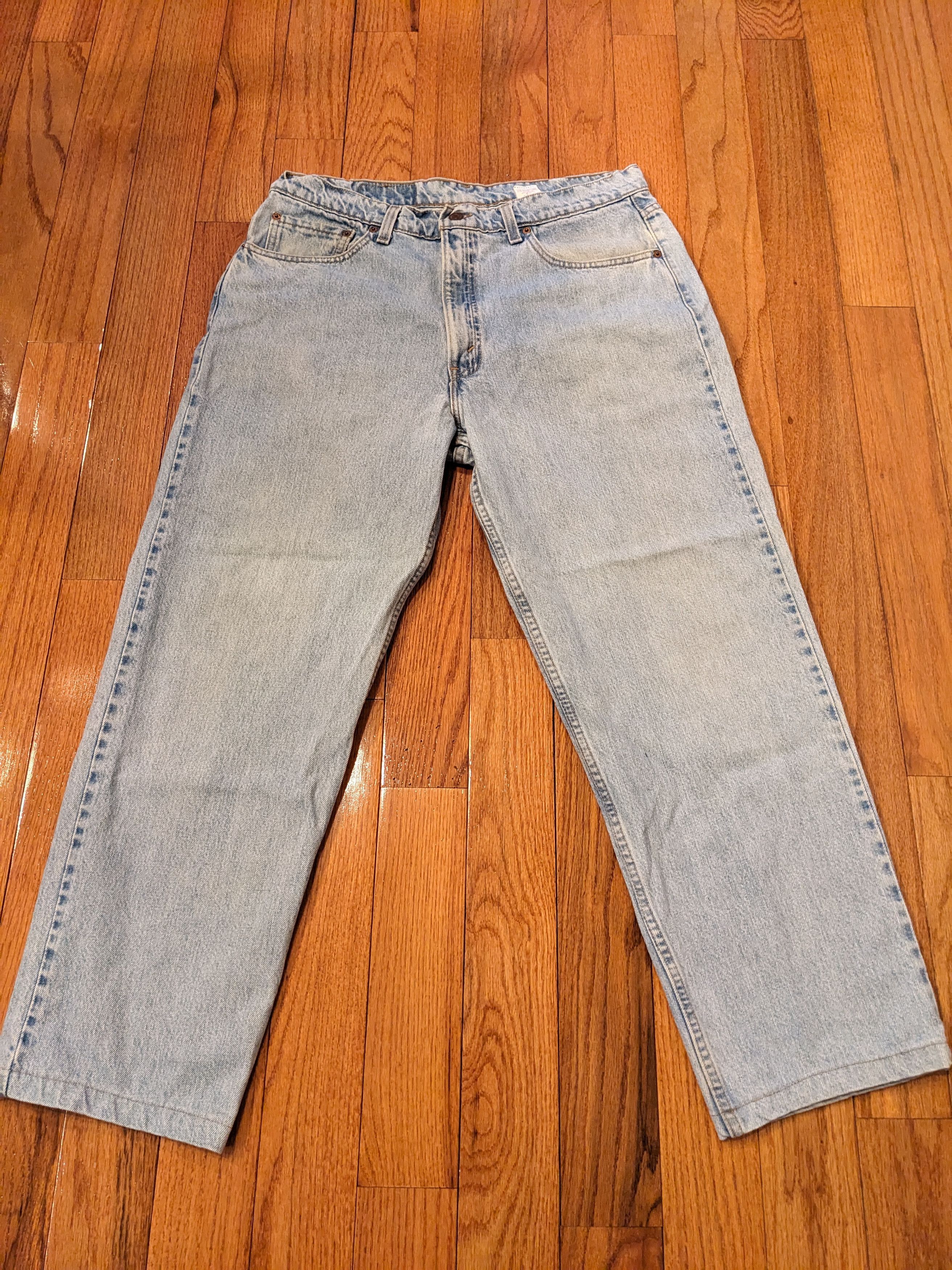 Levi's × Vintage Vintage 90s Levi's 550 38 x 30 Blue Denim Jeans Size US 38 / EU 54 - 7 Thumbnail