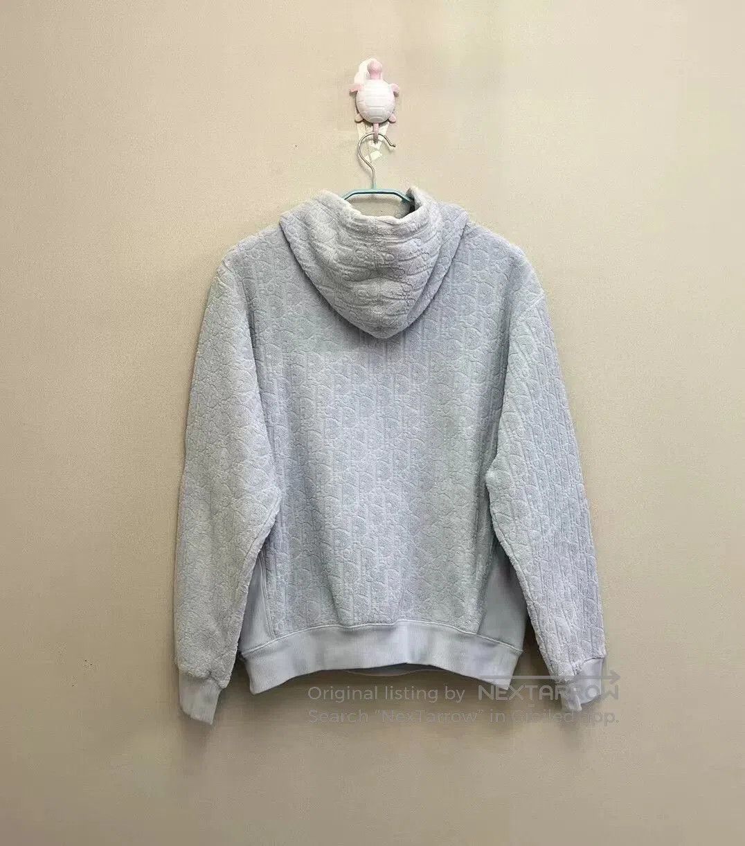Dior grey logo hoodie with towel texture. Size US L / EU 52-54 / 3 - 4 Thumbnail