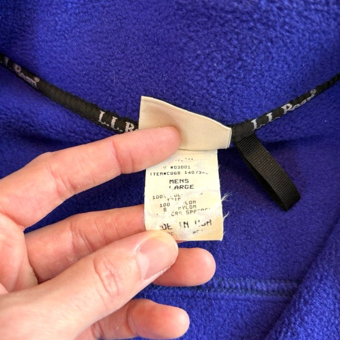 Vintage VINTAGE L.L. Bean Vest Full Zip Purple size Large Men Outdoor 90s Nature Size US L / EU 52-54 / 3 - 4 Thumbnail