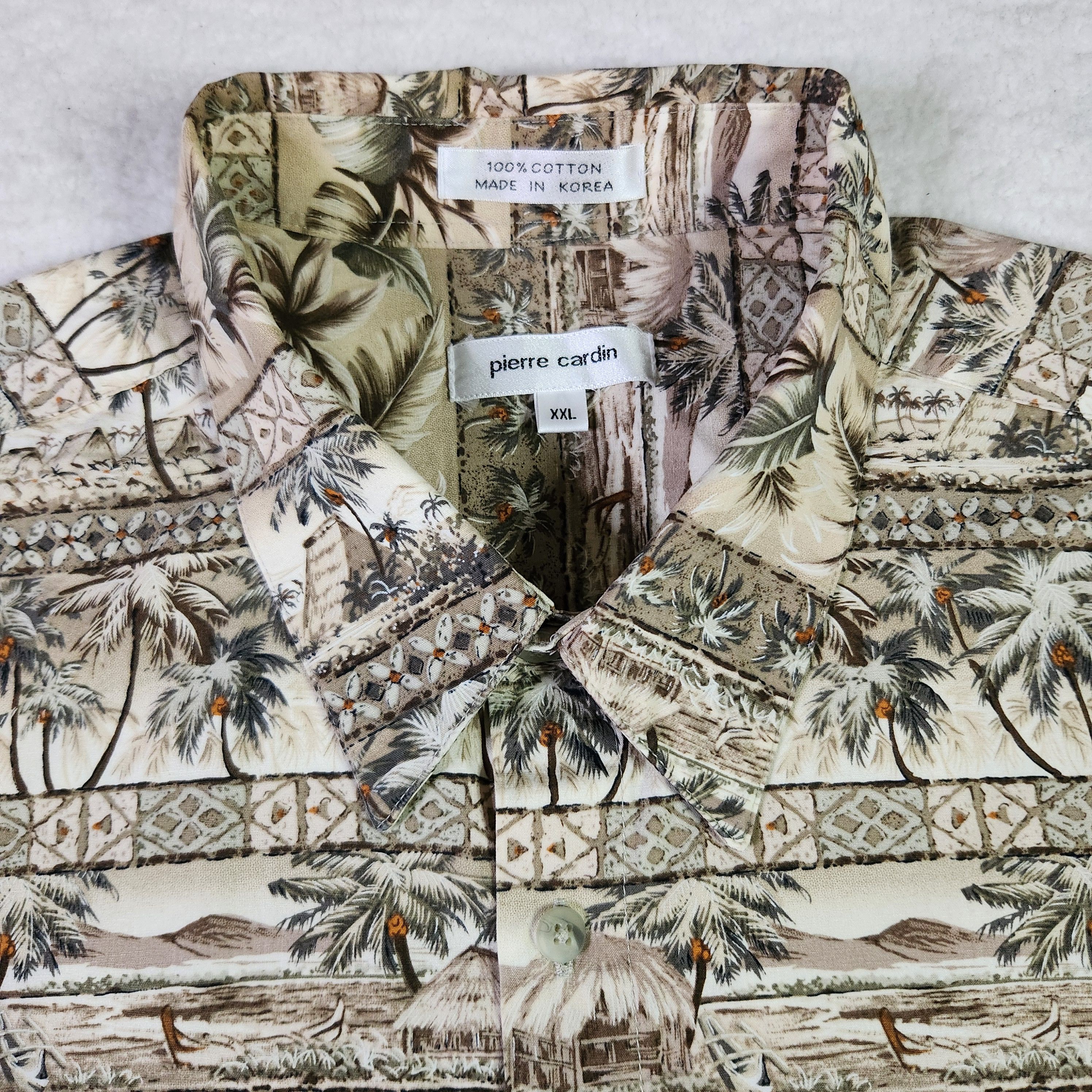 Pierre Cardin Pierre Cardin VINTAGE Hawaiian Shirt XXL Floral Short Sleeve Size US XXL / EU 58 / 5 - 2 Thumbnail