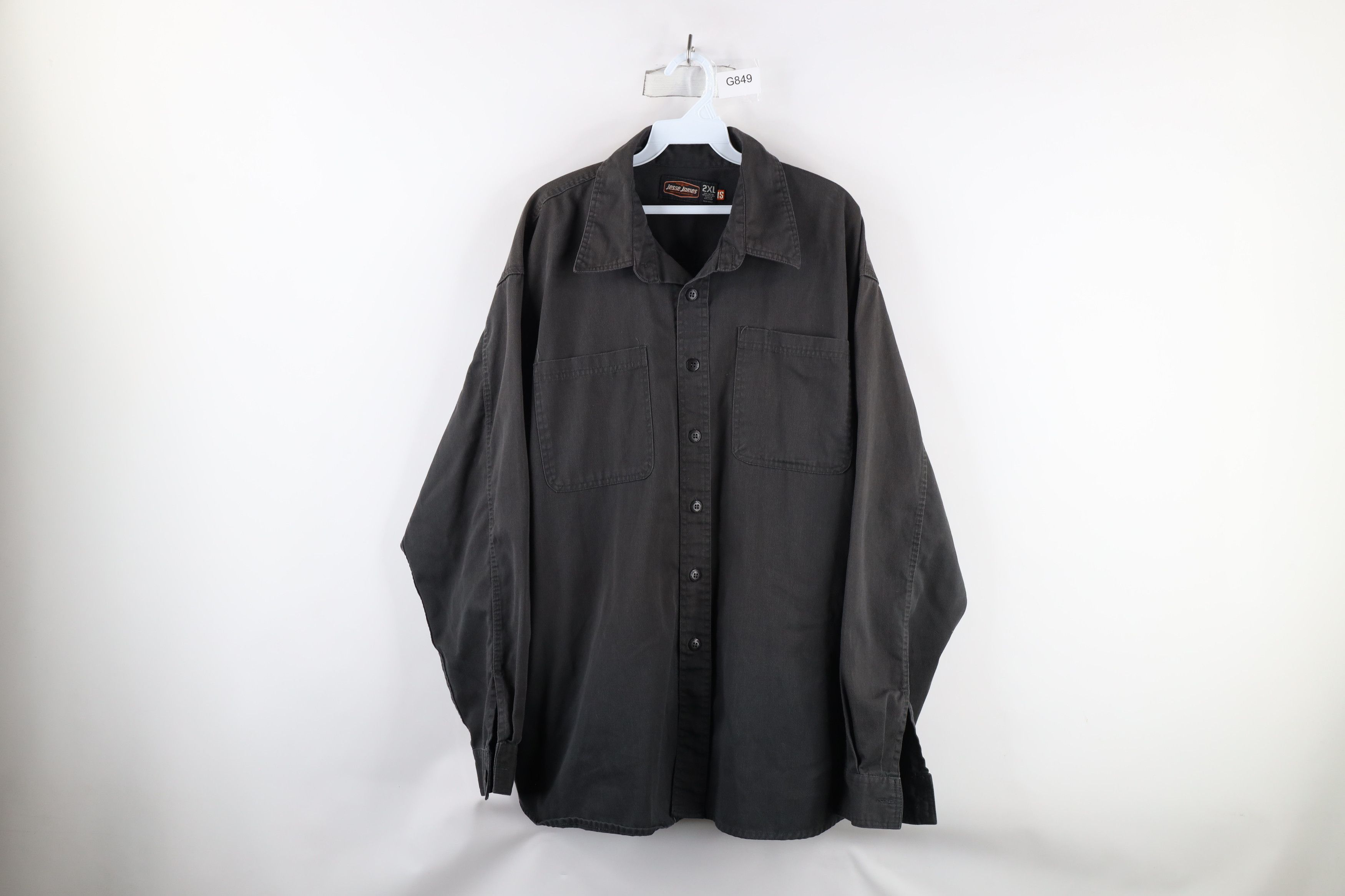 Vintage Vintage Jesse James Workwear Heavyweight Button Shirt Black Size US XXL / EU 58 / 5 - 1 Thumbnail