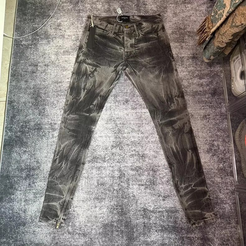 Fear of God Fear of God Black water corrugated jeans Size US 29 - 1 Thumbnail