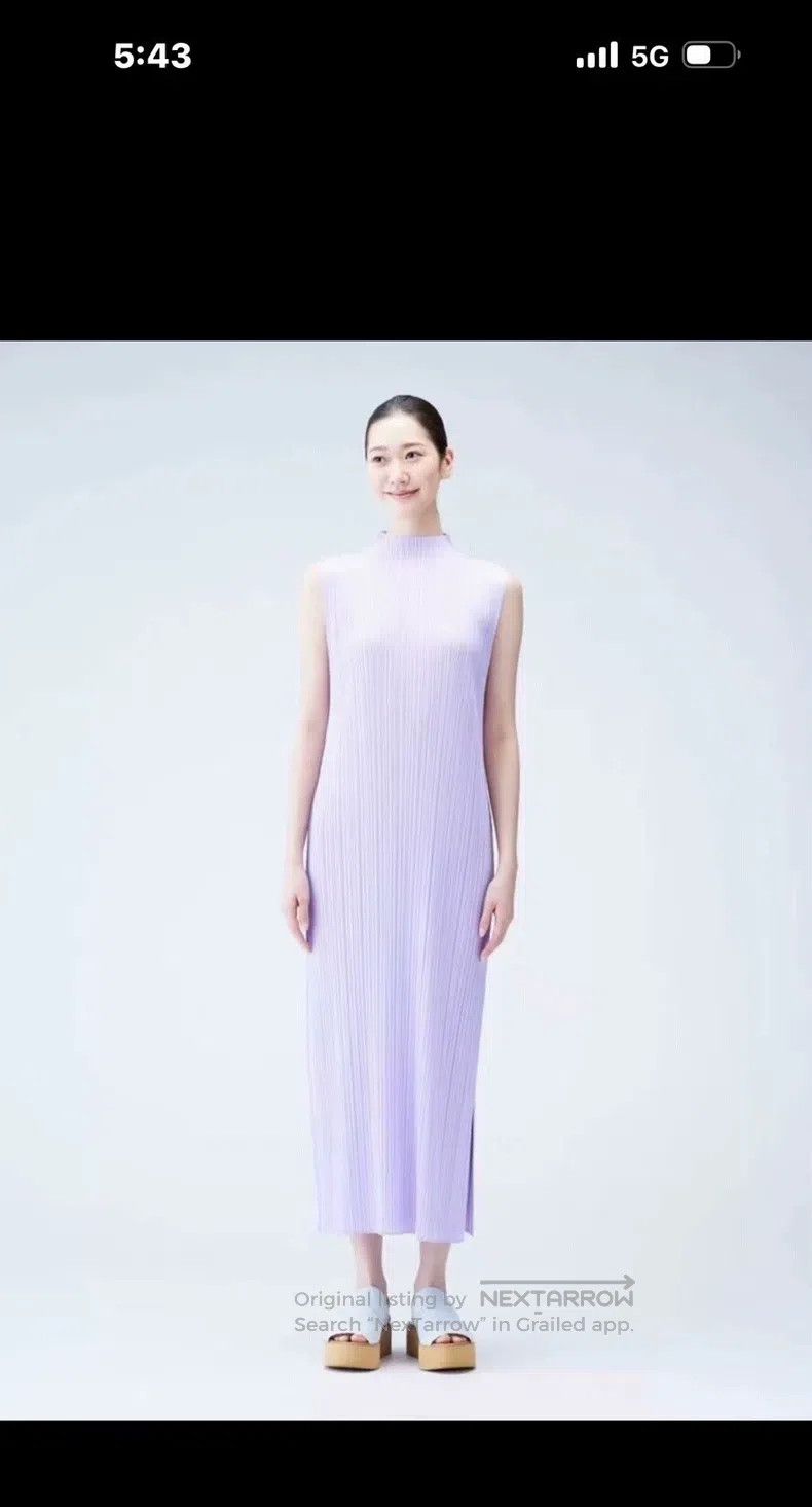 Issey Miyake Issey Miyake Purple Dress Size M / US 6-8 / IT 42-44 - 1 Thumbnail