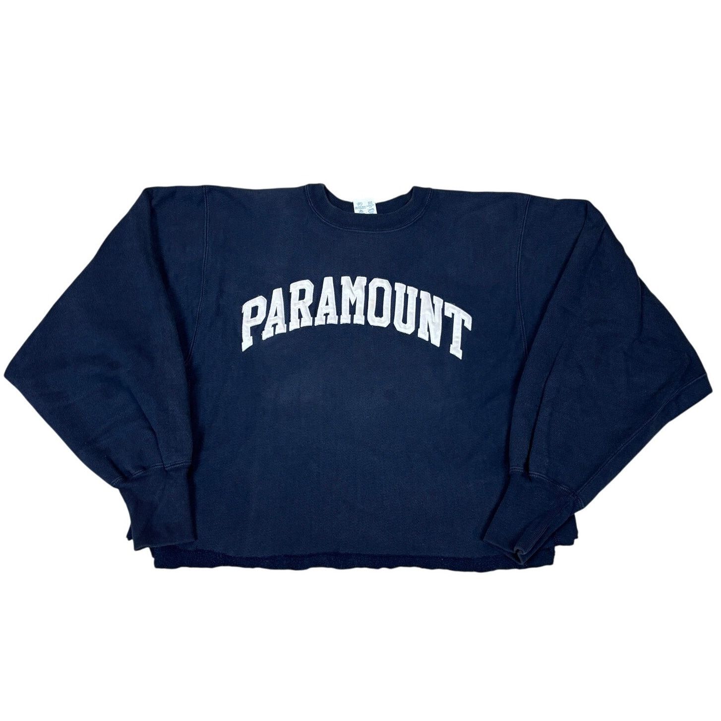Champion × Vintage VTG 90s Champion Reverse Weave Paramount Crop Sweatshirt XL Size XL / US 12-14 / IT 48-50 - 1 Thumbnail
