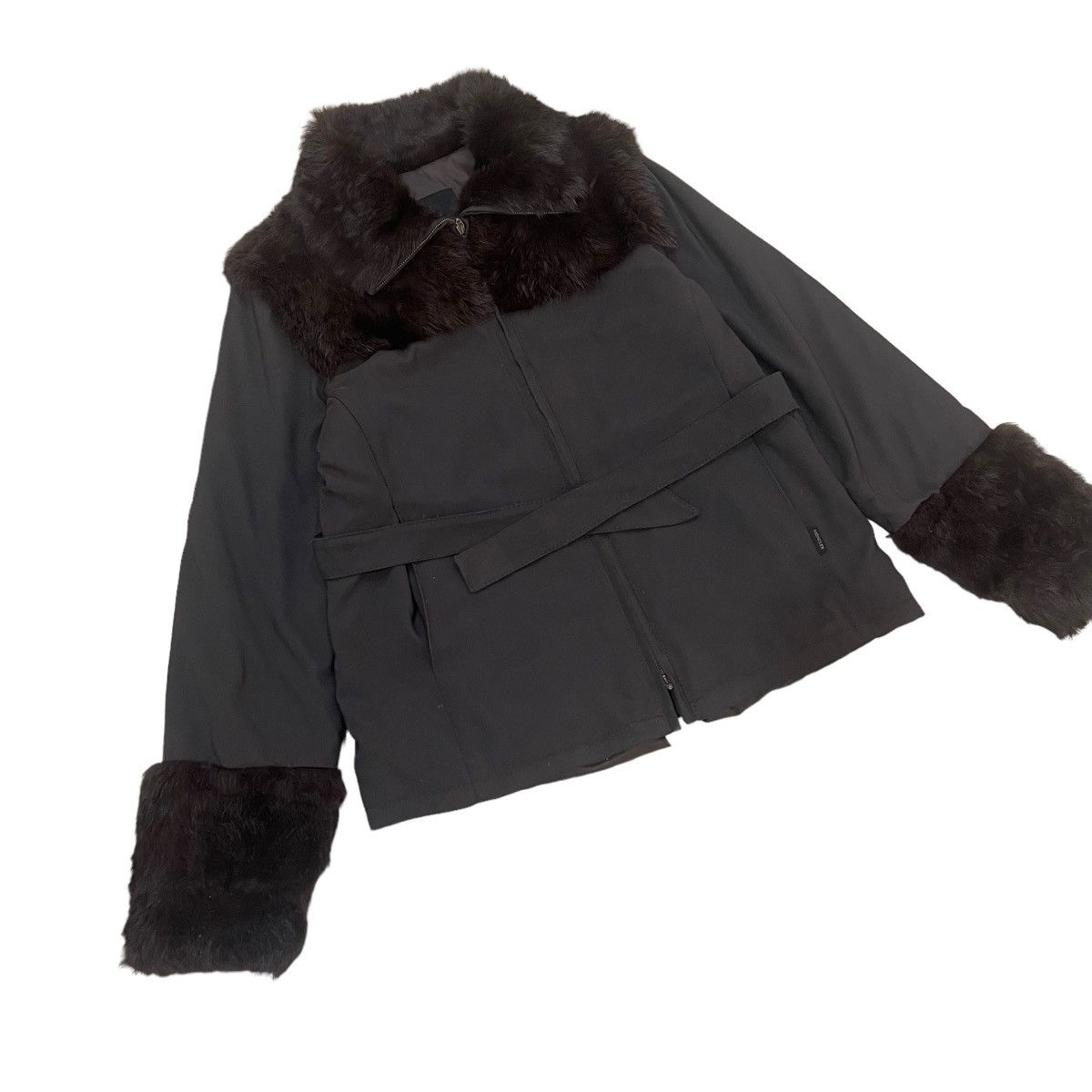 Moncler 🔥Moncler Down Faux Fur Collar Sleeve Zipper Jacket Size M / US 6-8 / IT 42-44 - 9 Thumbnail