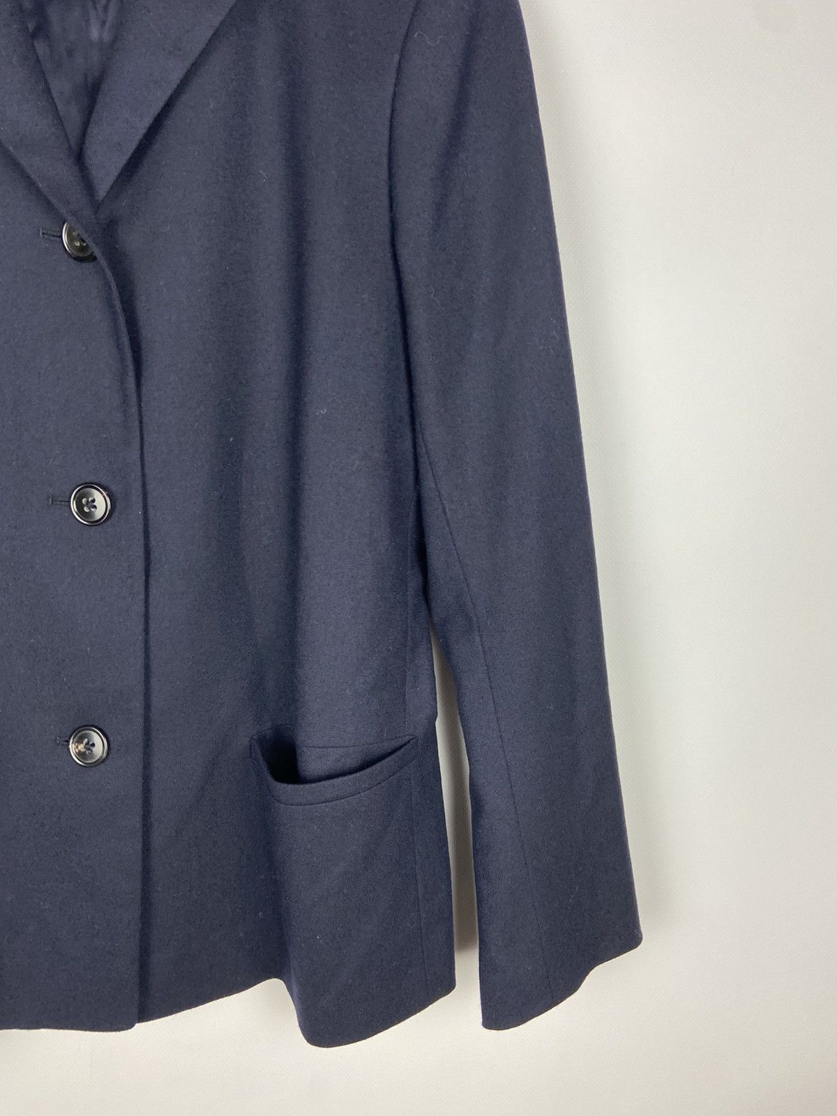 Jil Sander Jil Sander Blue Women's Button Wool Blazer Sz 34 Size XXS / US 00 / IT 34 - 6 Thumbnail