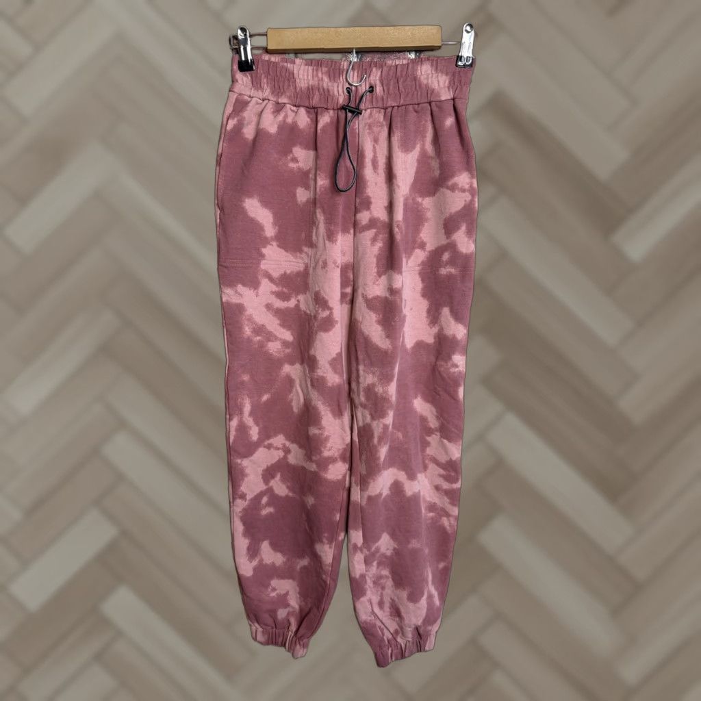 Varley VINTAGE Varley Nevada Sweatpants in Deep Rose Tie Dye Joggers XS Size 26" / US 2 / IT 38 - 1 Thumbnail