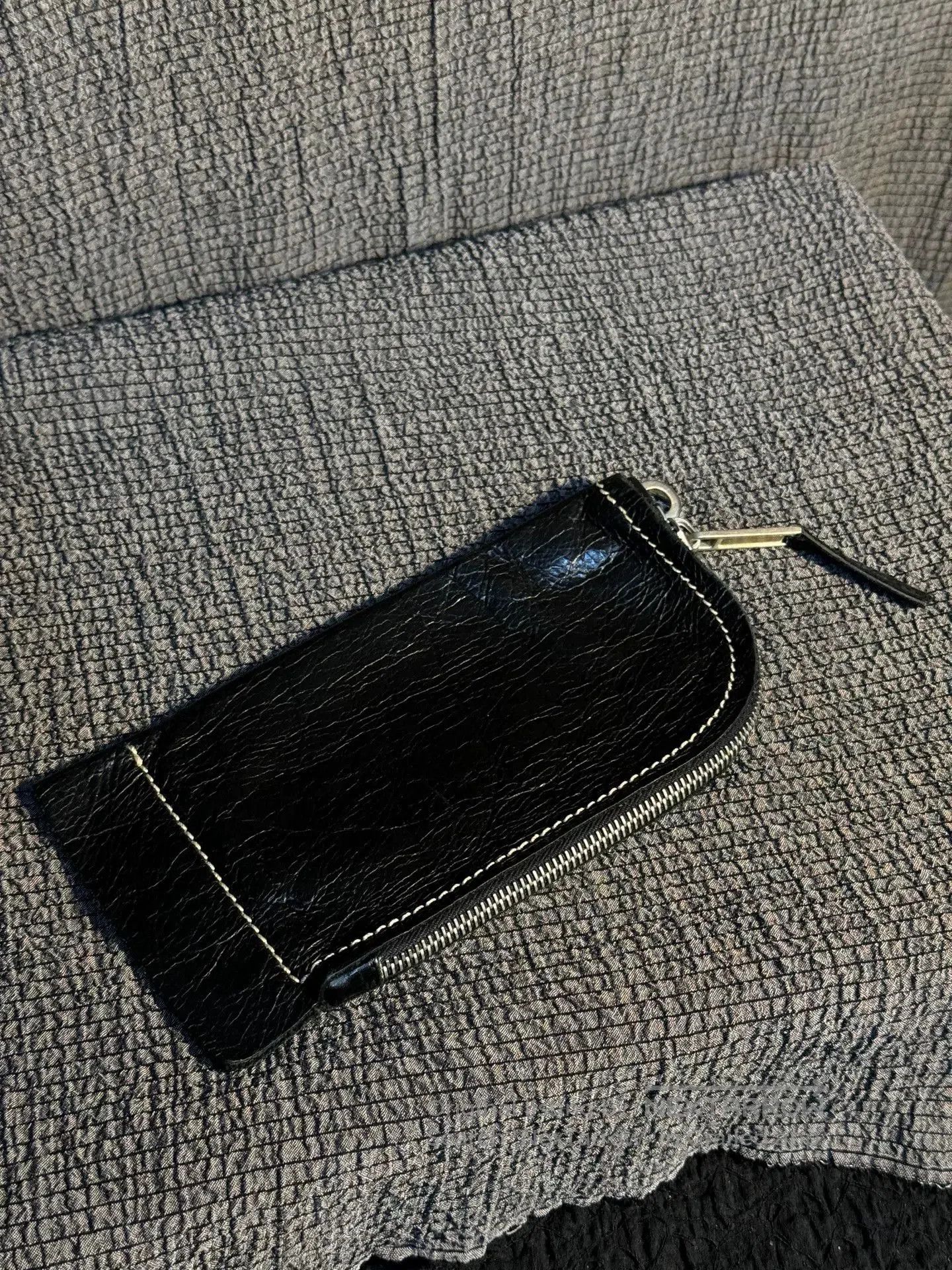 Rick Owens Rick Owens Leather Black Card Holder. Size ONE SIZE - 3 Thumbnail