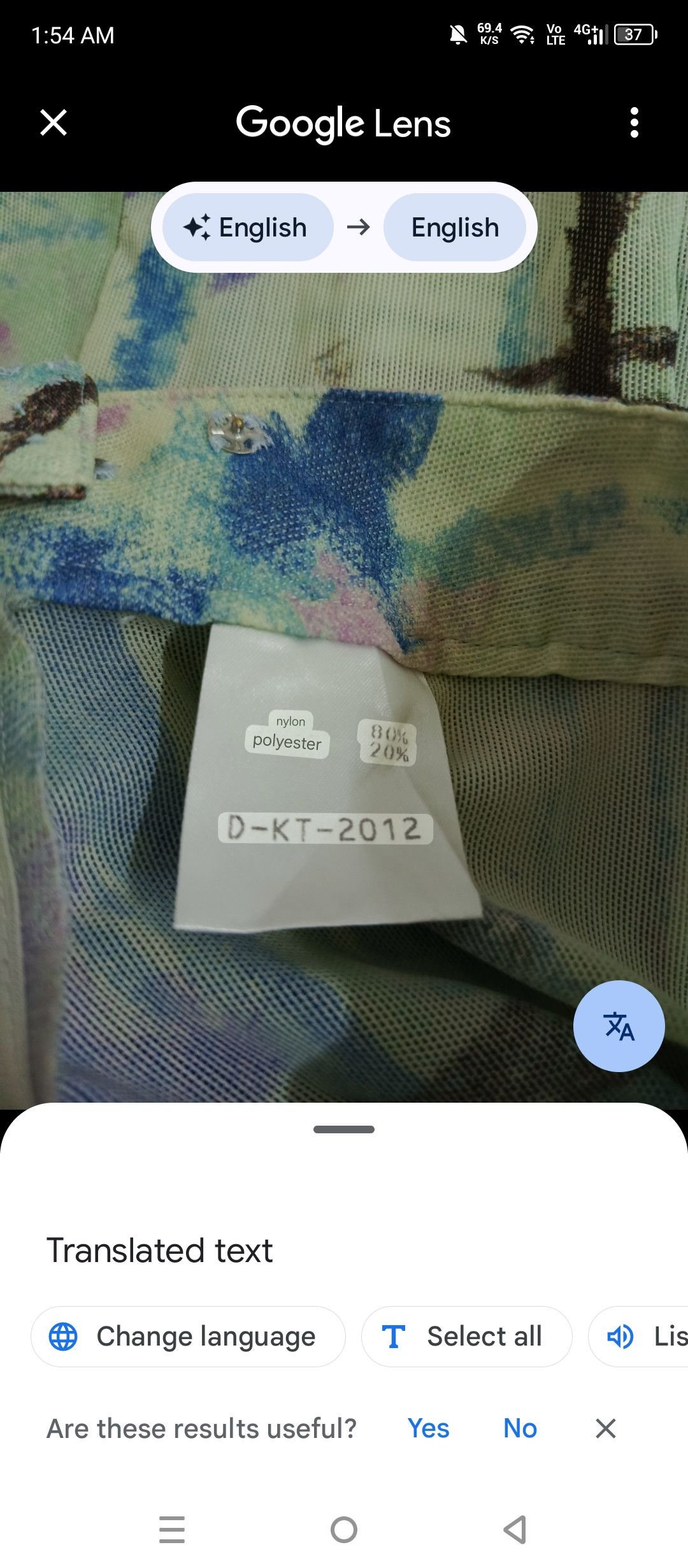 Karl Lagerfeld × Vintage Vintage Karl Lagerfeld Women Abstract Printed Pants Size 26" / US 2 / IT 38 - 10 Thumbnail